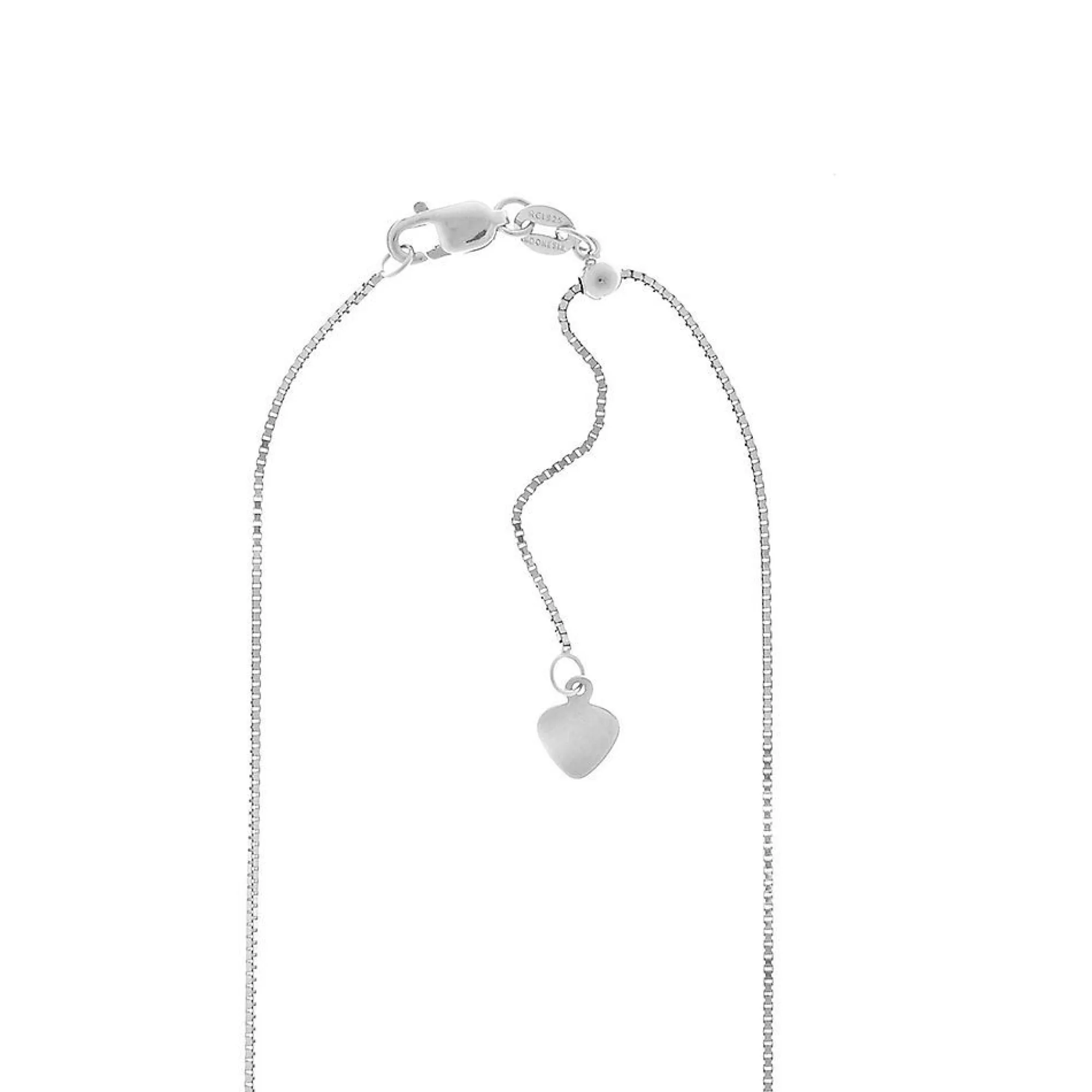 Necklaces & Pendants^* Adjustable Box Chain In Sterling Silver, 22"