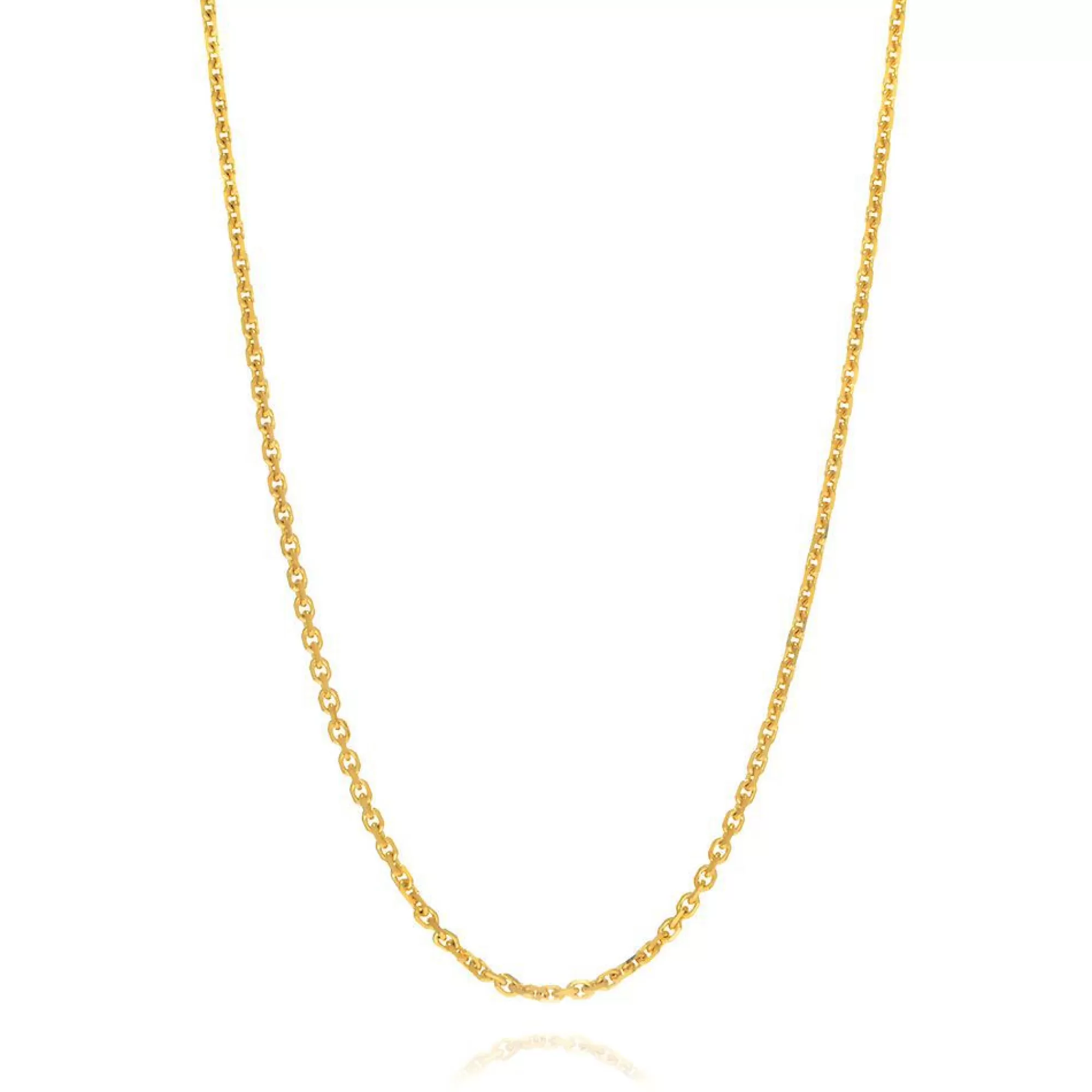 Necklaces & Pendants^* Adjustable Cable Chain In 14K Yellow Gold, 22"