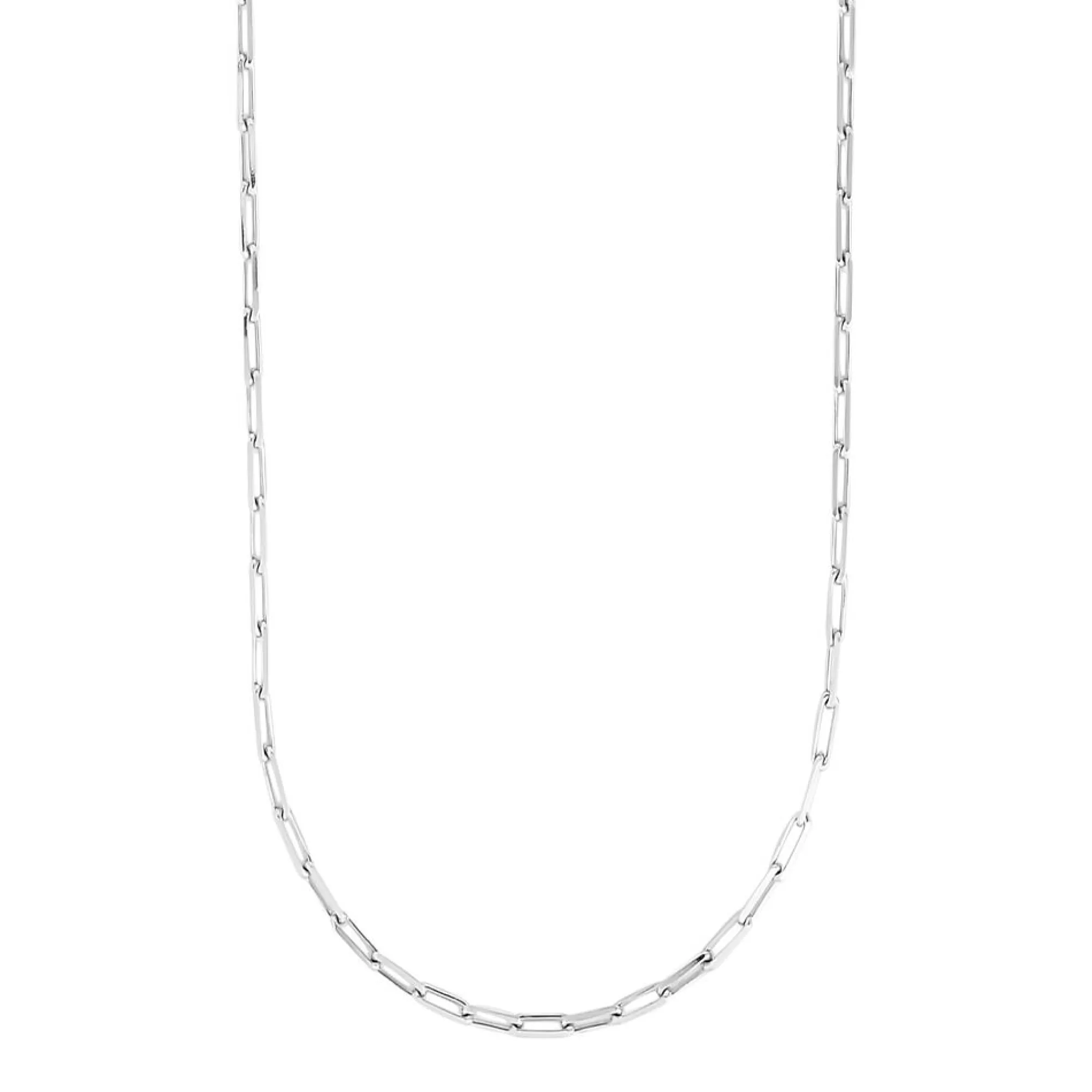 Necklaces & Pendants^* Adjustable Paperclip Chain Necklace In Sterling Silver, 1.8Mm, 22"