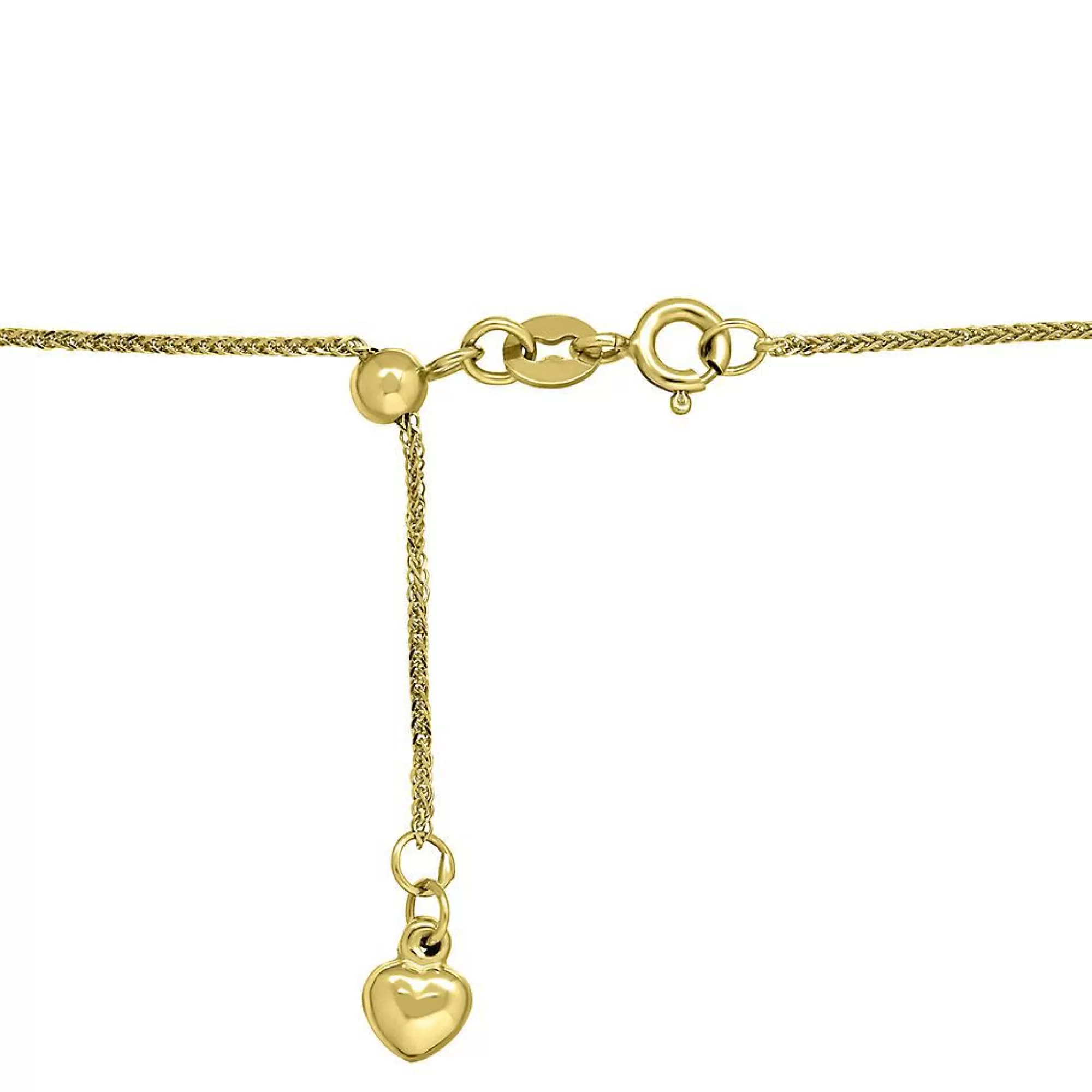 Necklaces & Pendants^* Adjustable Wheat Chain In 14K Yellow Gold, 20"