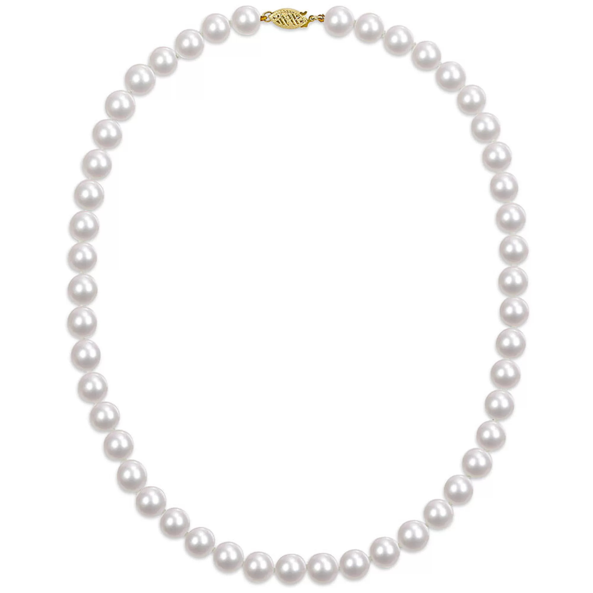 Necklaces & Pendants^* Akoya Pearl Necklace In 14K Yellow Gold, 8Mm, 18"