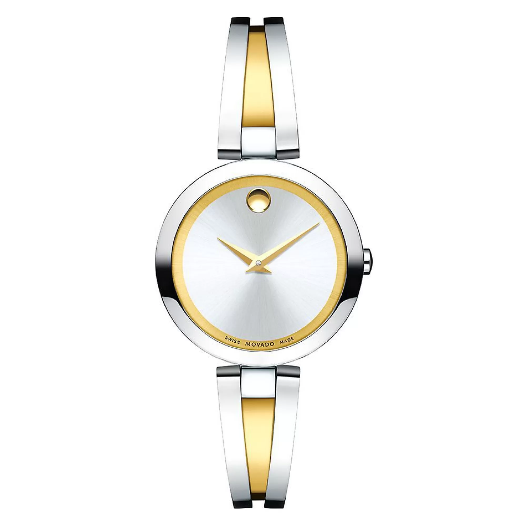 Women's Watches^Movado® Aleena Women's Bangle Watch In Two-Tone Stainless Steel, 27Mm