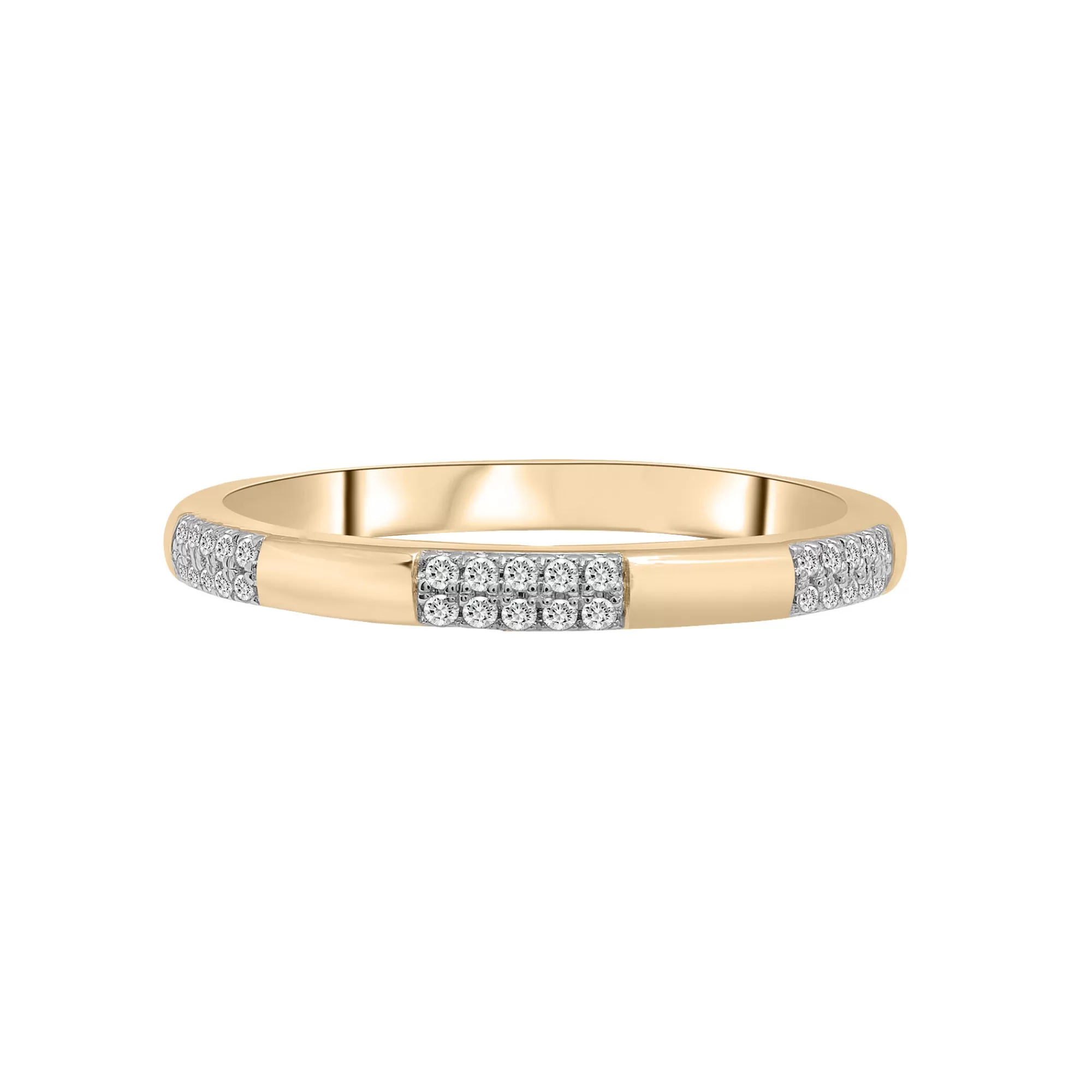 Rings^Laure by Aurate Alternating Diamond Pave Bar Ring In Vermeil (1/10 Ct. Tw.)