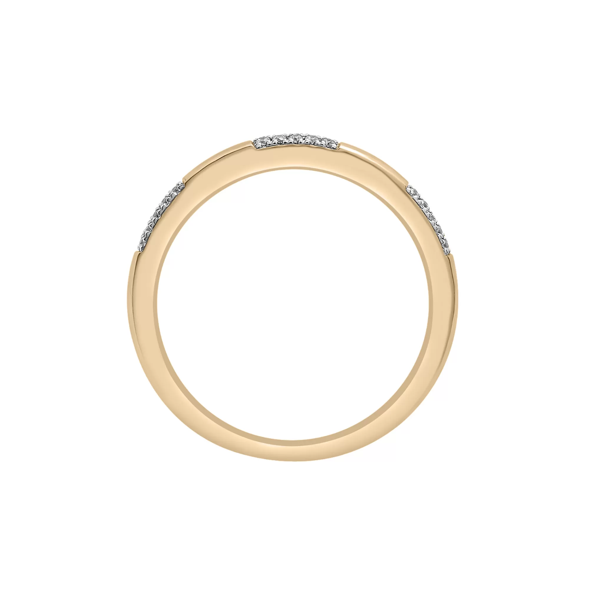 Rings^Laure by Aurate Alternating Diamond Pave Bar Ring In Vermeil (1/10 Ct. Tw.)