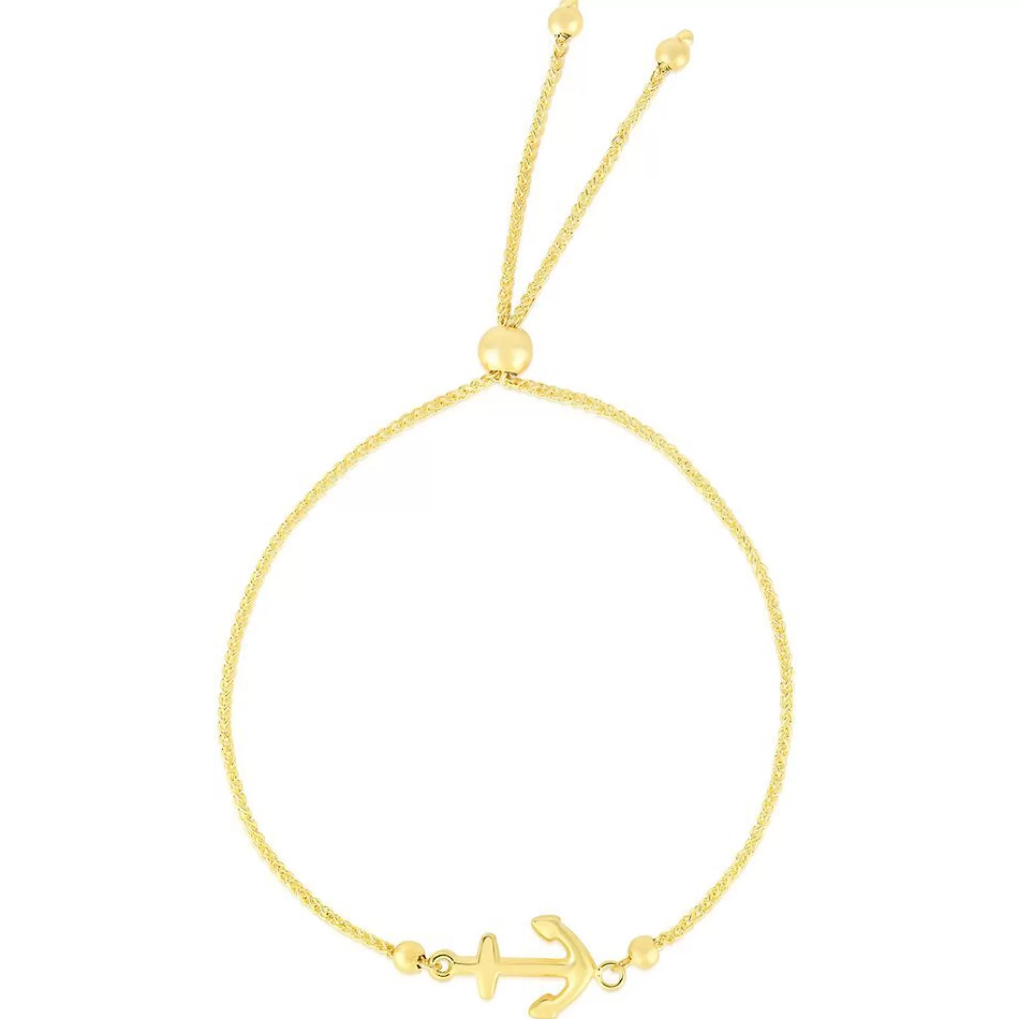 Bracelets^* Anchor Bolo Bracelet In 14K Yellow Gold