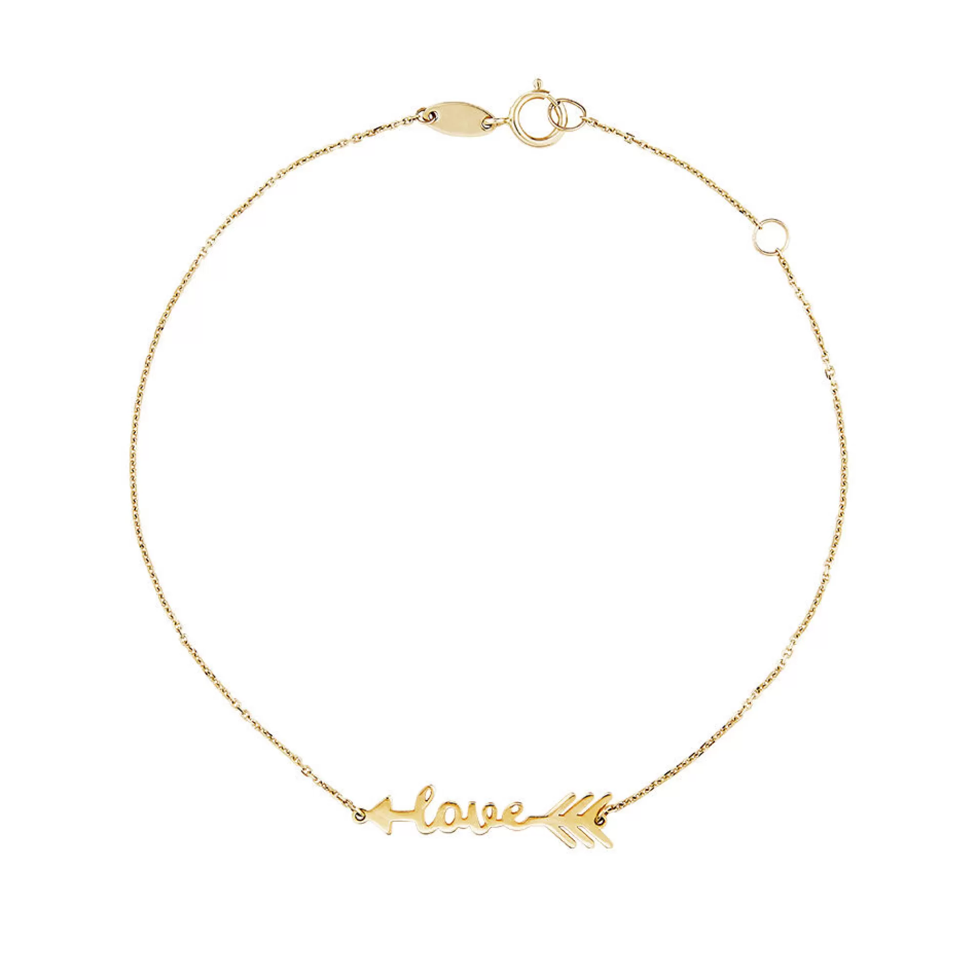 Bracelets^Layering & Stacking Arrow Love Bracelet In 14K Yellow Gold