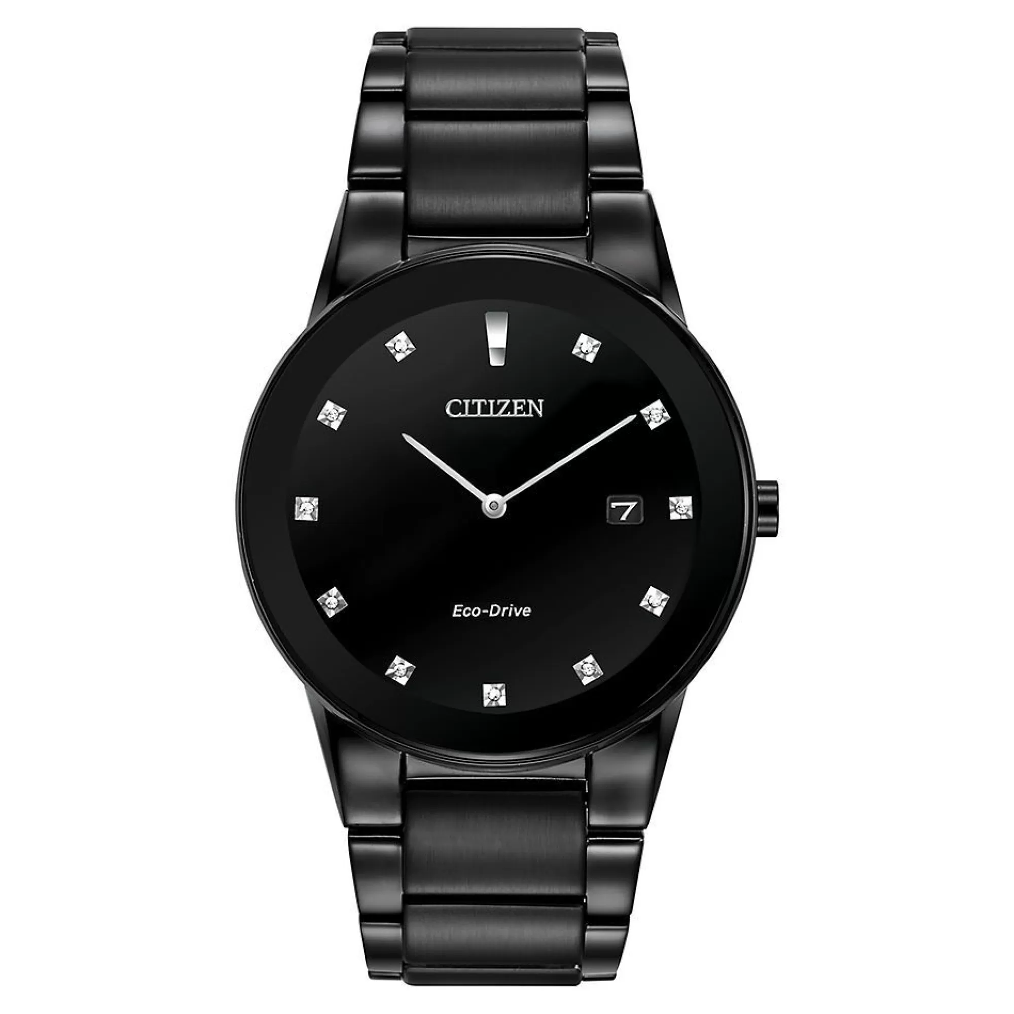 Men's Jewelry^Citizen® Eco™ Axiom Diamond Men's Watch In Black Ion-Plated Stainless Steel