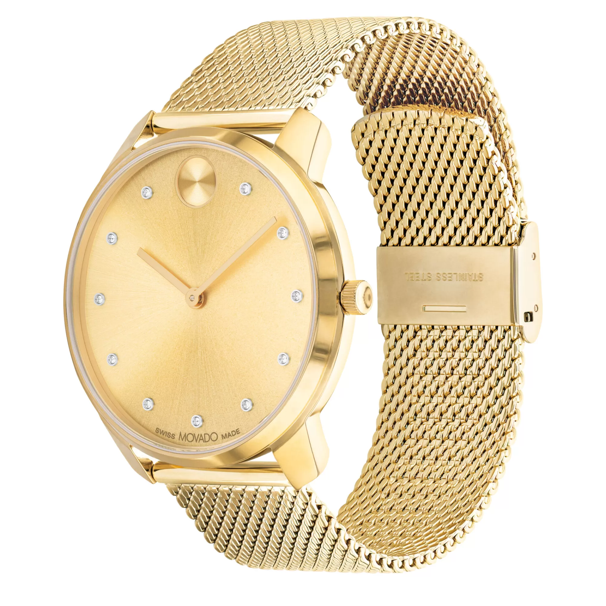 Men's Jewelry^Movado® Bold® Bold Thin Men's Watch In Gold-Tone Ion-Plated Stainless Steel