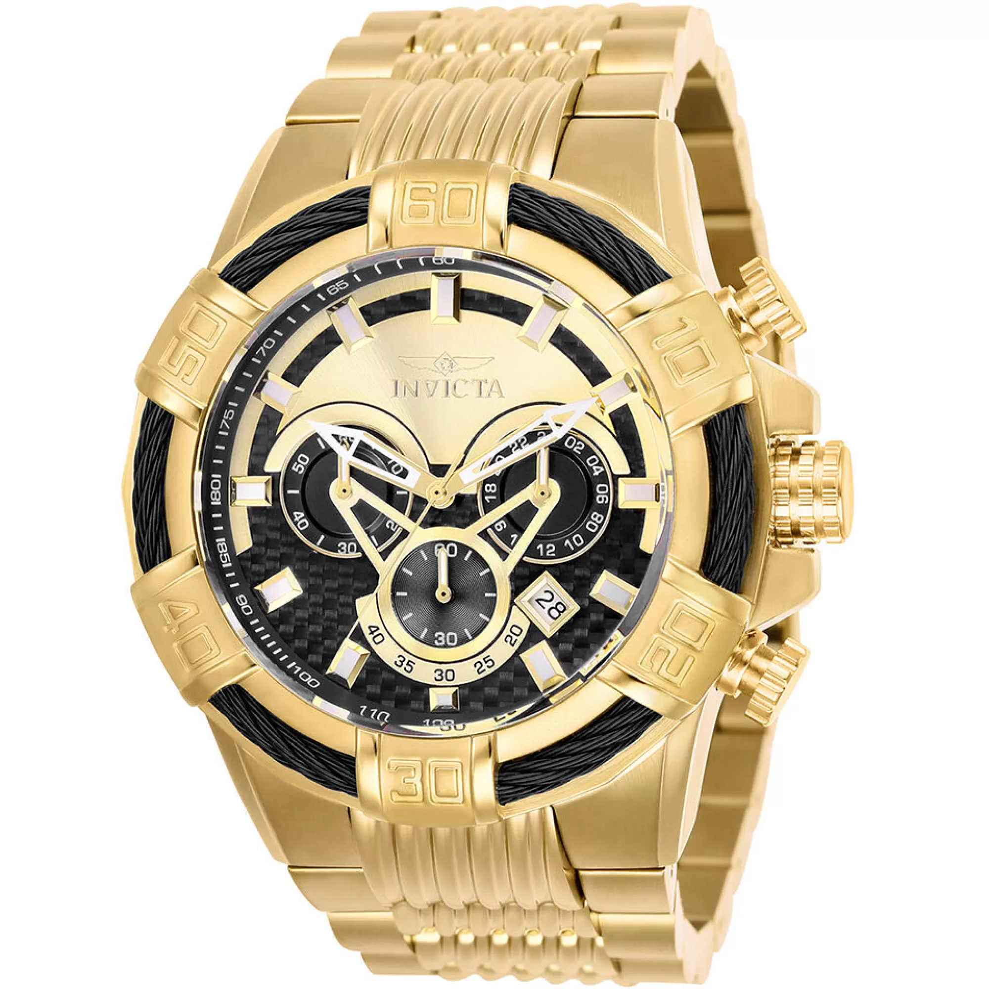 Men's Watches^Invicta Bolt Gold-Tone Chronograph Watch In Stainless Steel