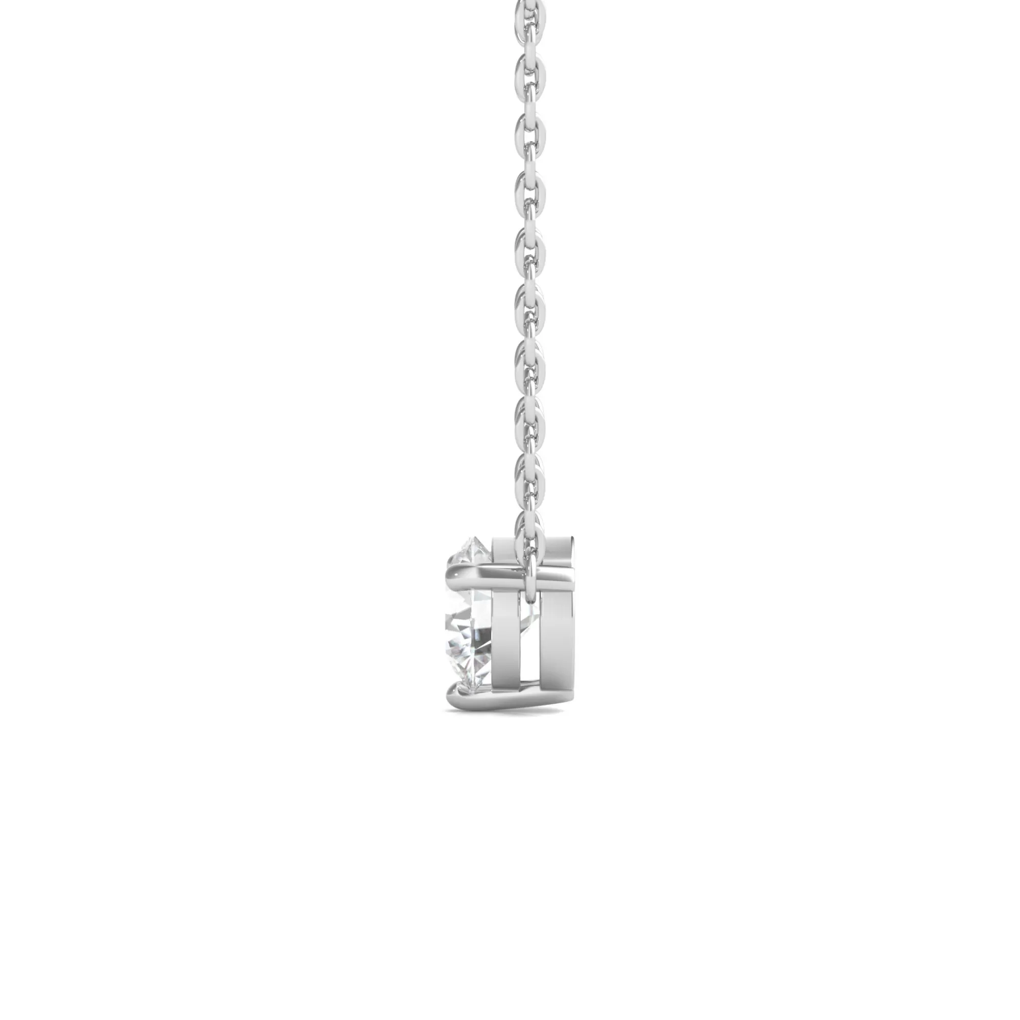 Necklaces & Pendants^Light Heart® 1/3 Carat Lab Grown Diamond Round Solitaire Pendant In 10K White Gold