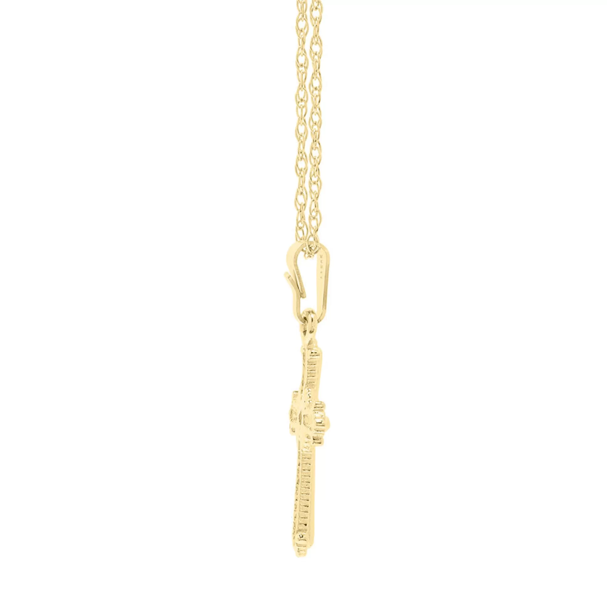 Necklaces & Pendants^* Children's Beaded Cross In 14K Yellow Gold