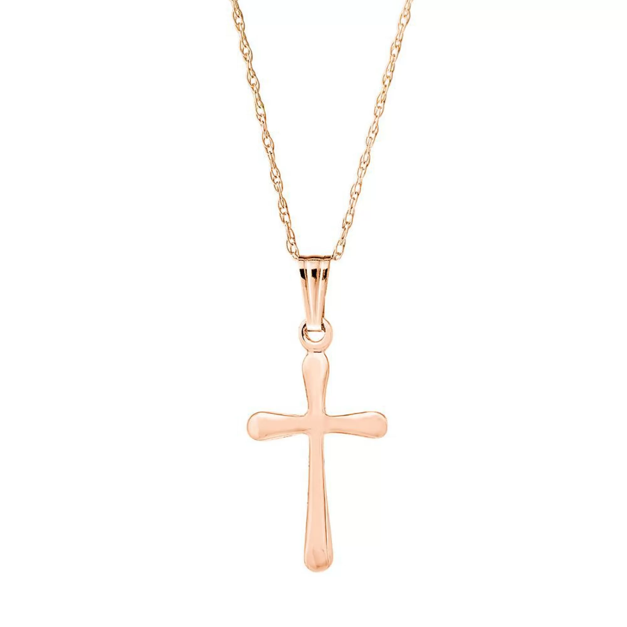 Necklaces & Pendants^* Children's Cross Pendant In 14K Rose Gold