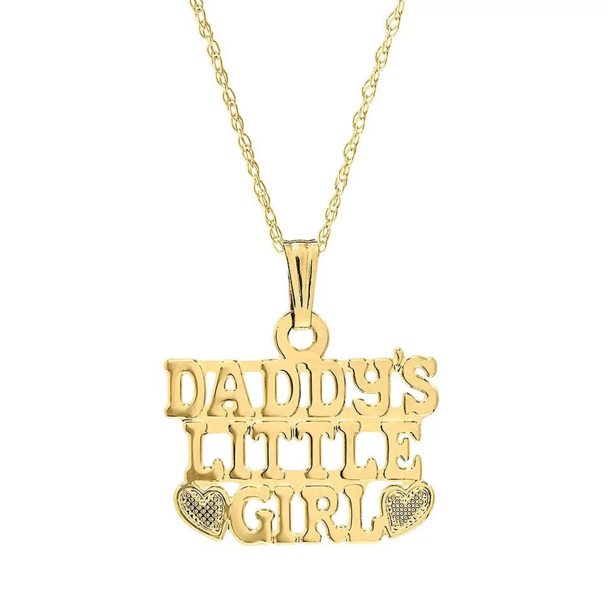 Necklaces & Pendants^* Children's "Daddy's Little Girl" Pendant In 14K Yellow Gold