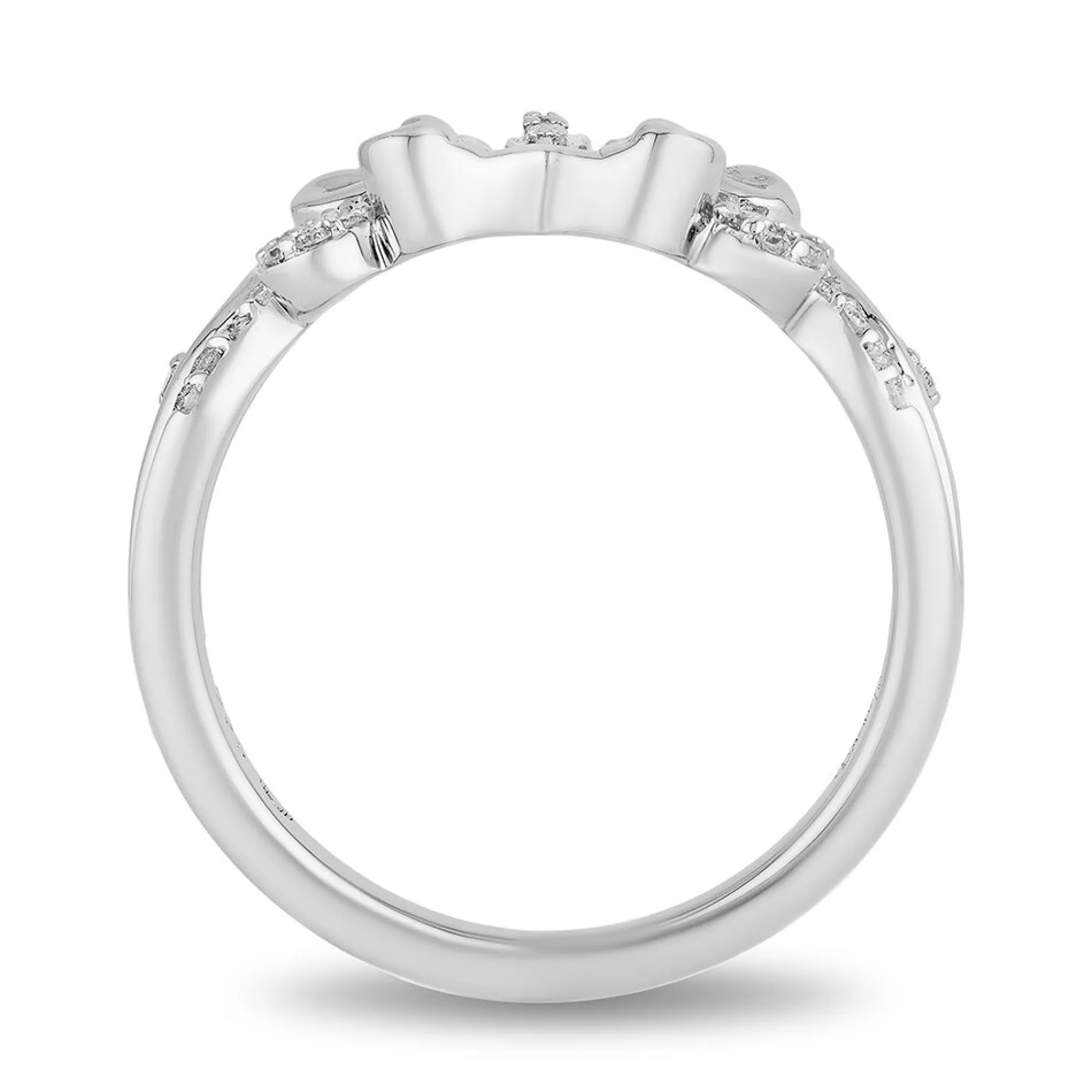 Rings^Enchanted Disney Cinderella Ring With Diamond Carriage In Sterling Silver (1/5 Ct. Tw.)