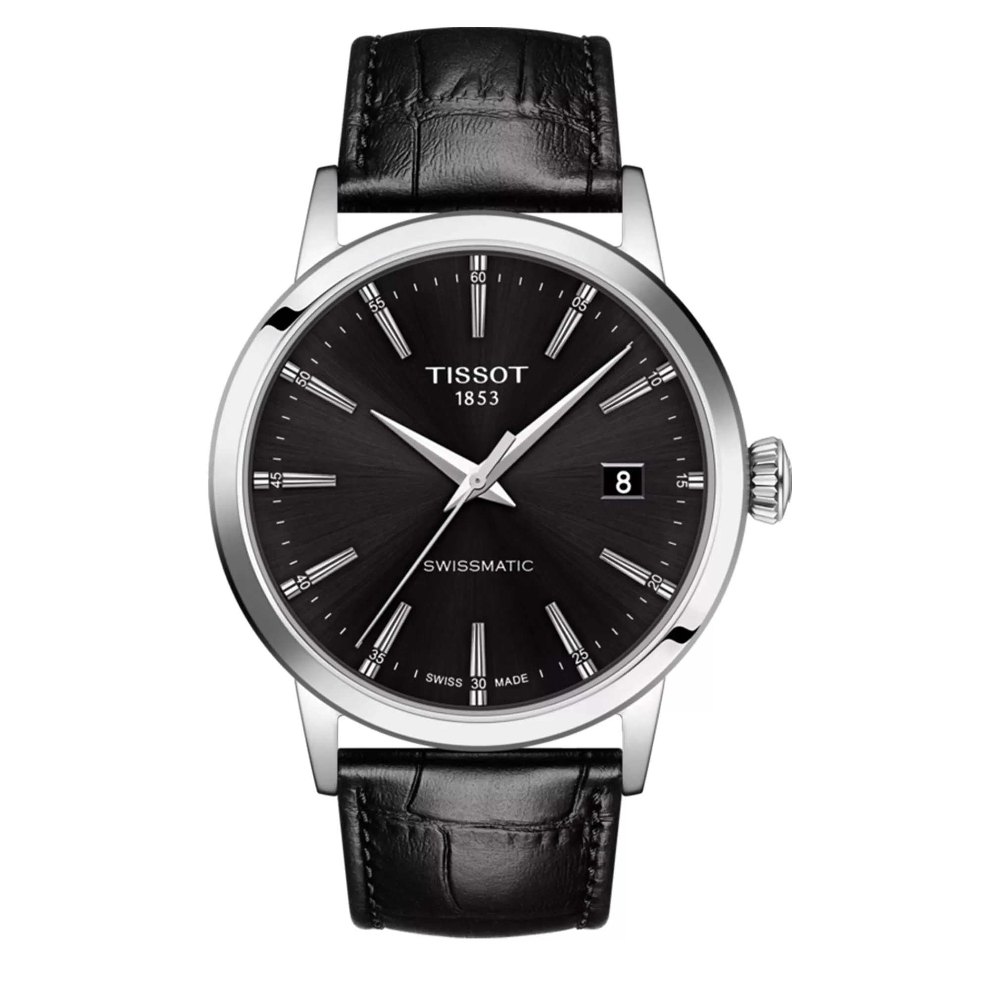 Men's Jewelry^Tissot® Classic Dream Swissmatic Men's Watch With Black Leather Strap