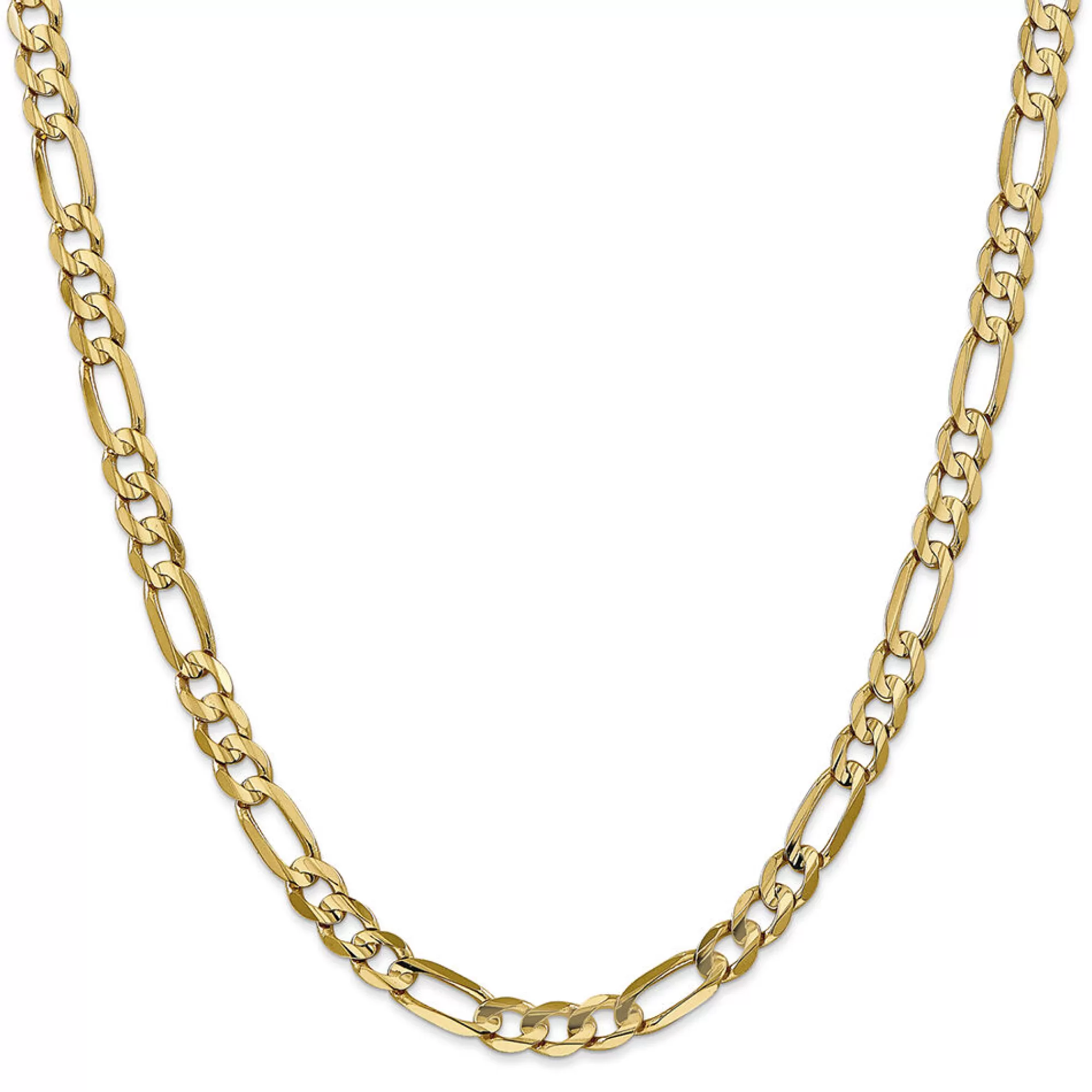 Necklaces & Pendants^* Concave Figaro Link Chain In 14K Yellow Gold, 28"