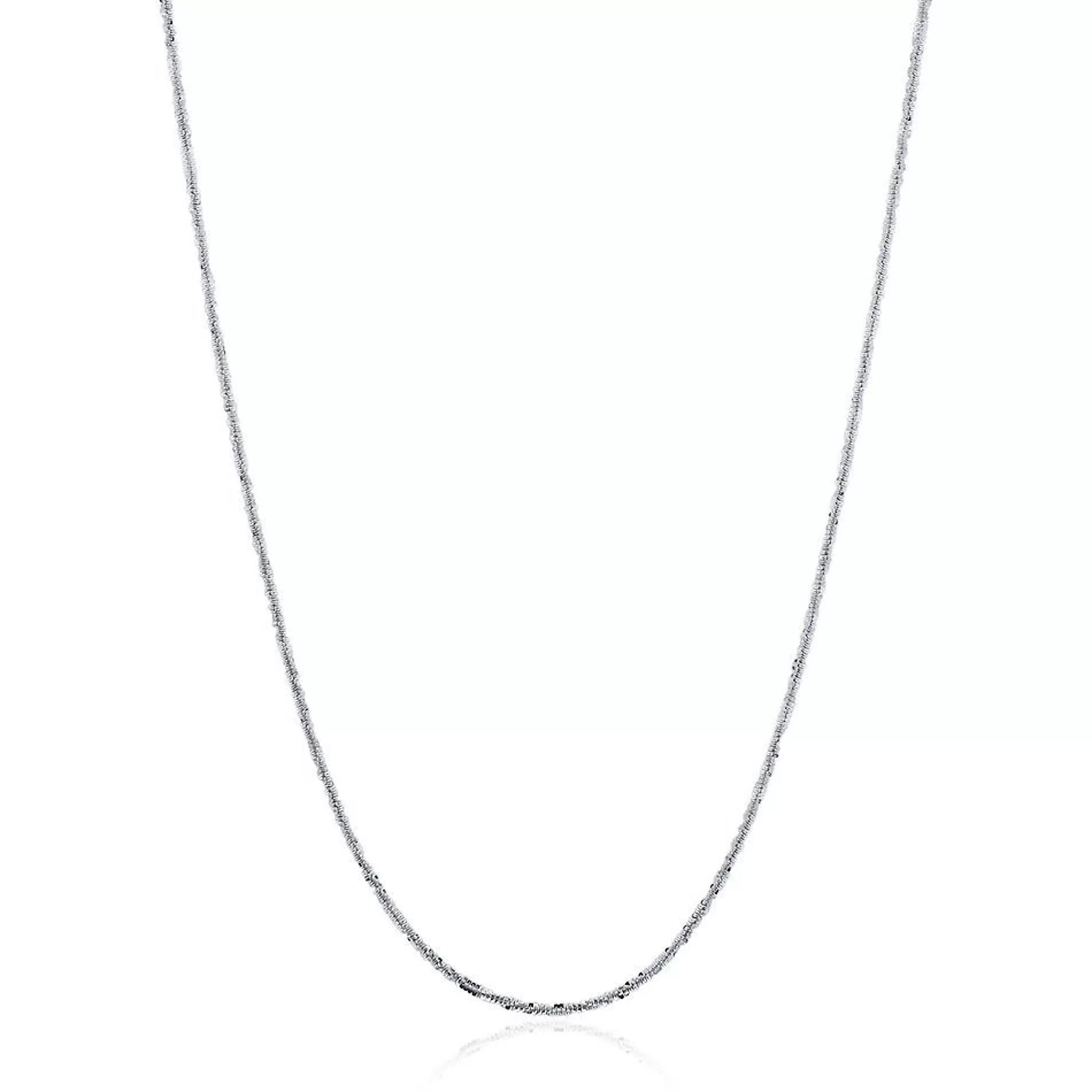 Necklaces & Pendants^* Criss Cross Chain In 14K White Gold, 18"