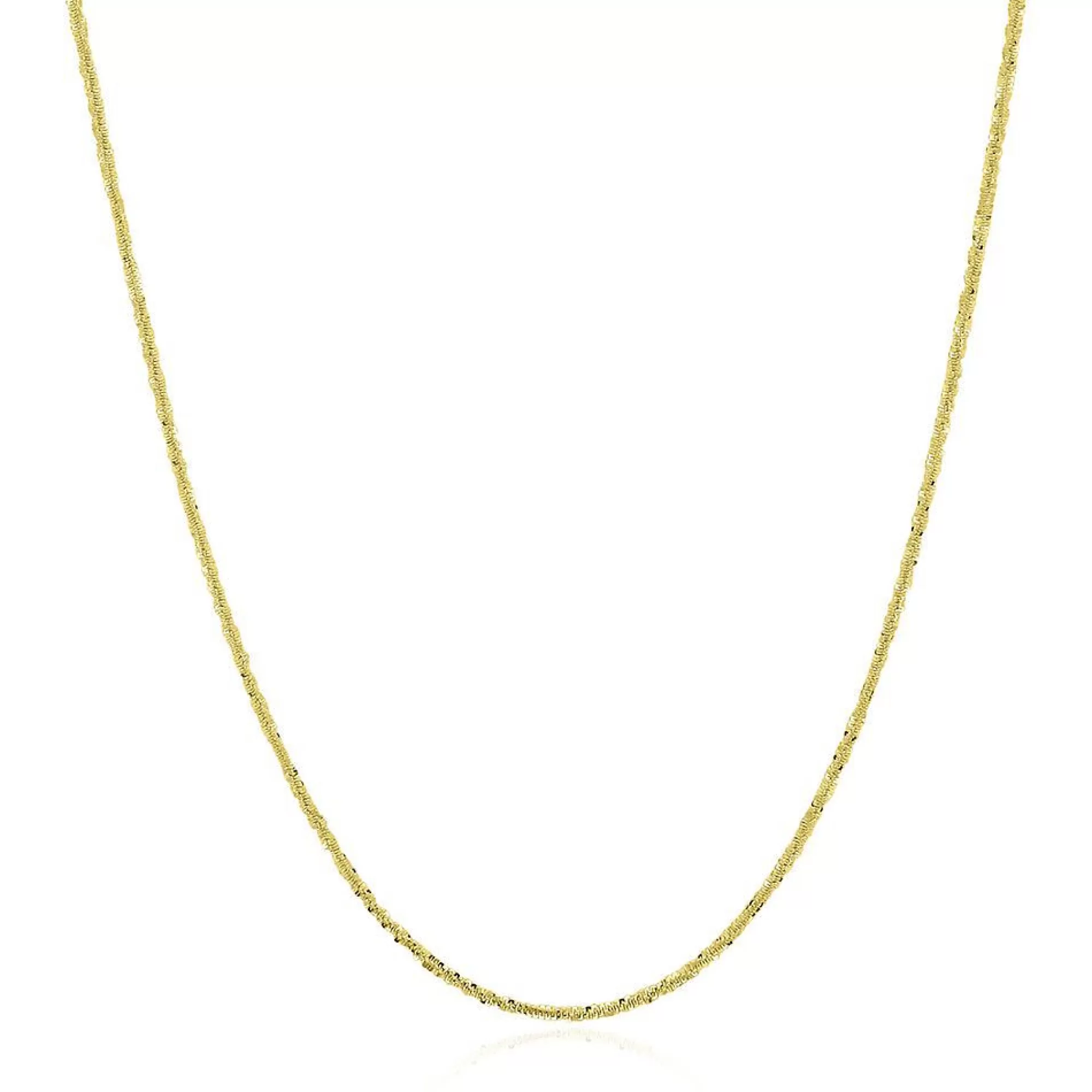 Necklaces & Pendants^* Criss Cross Chain In 14K Yellow Gold, 22"