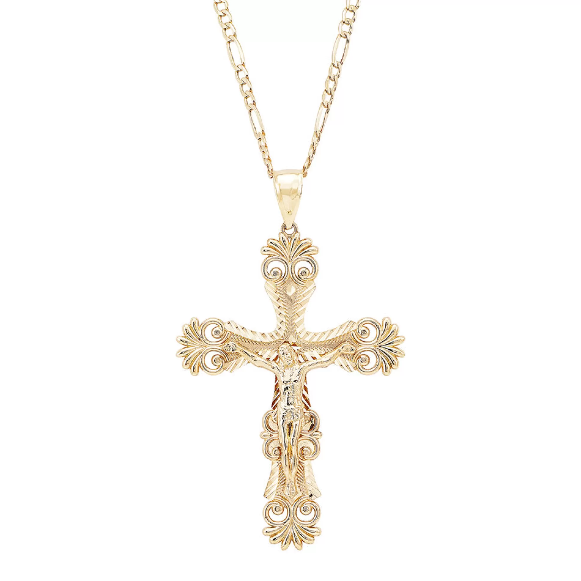 Necklaces & Pendants^* Cross Pendant In 10K Yellow Gold