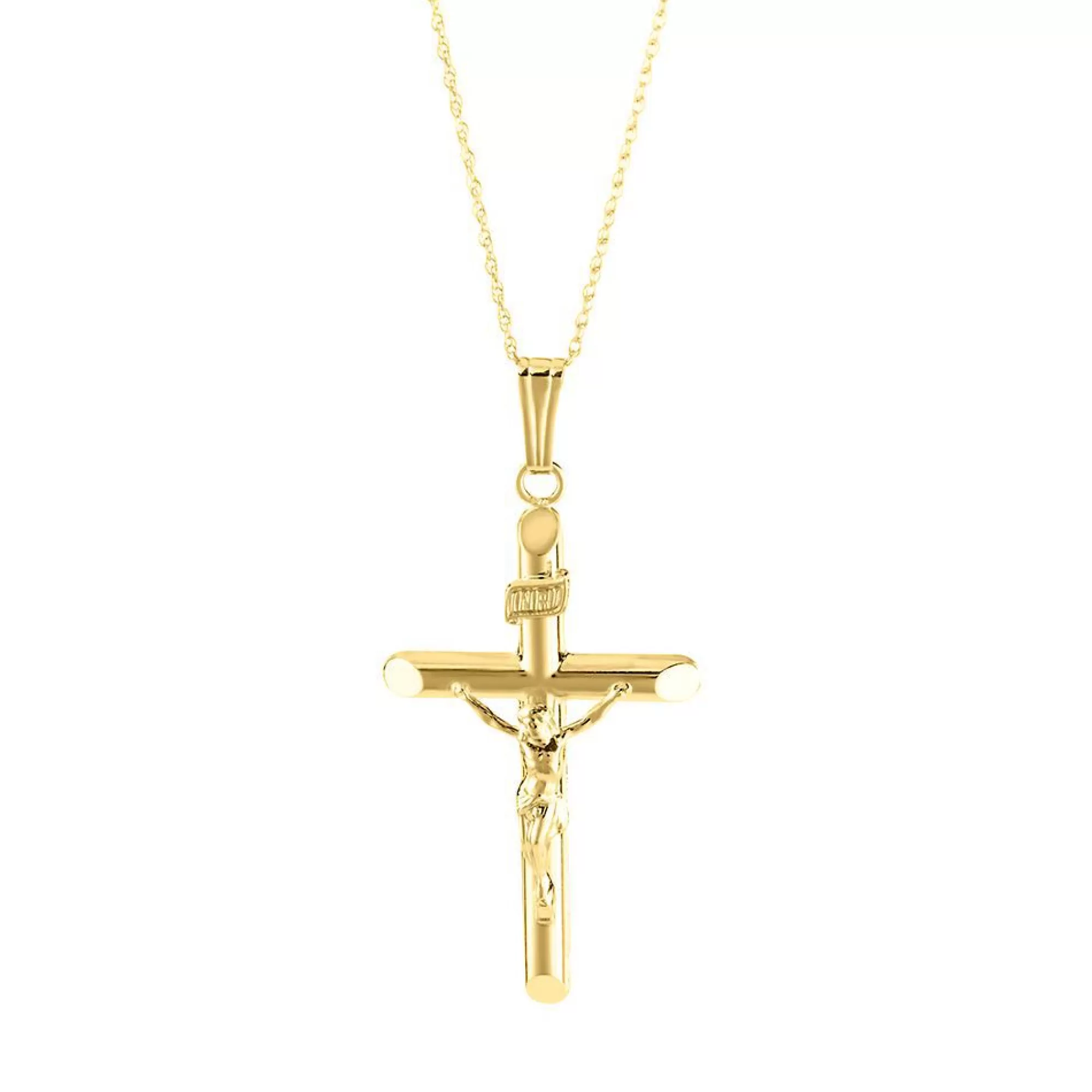 Necklaces & Pendants^* Crucifix Cross Pendant In 14K Yellow Gold