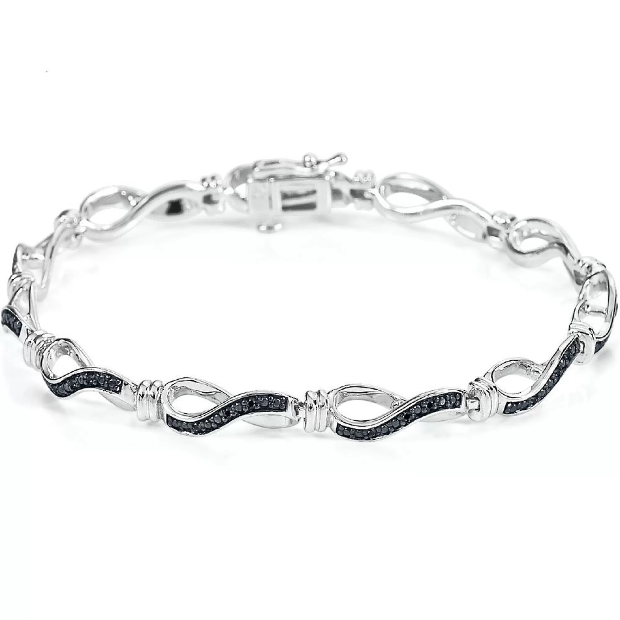 Bracelets^* 1/4 Ct. Tw. Black Diamond Bracelet In Sterling Silver