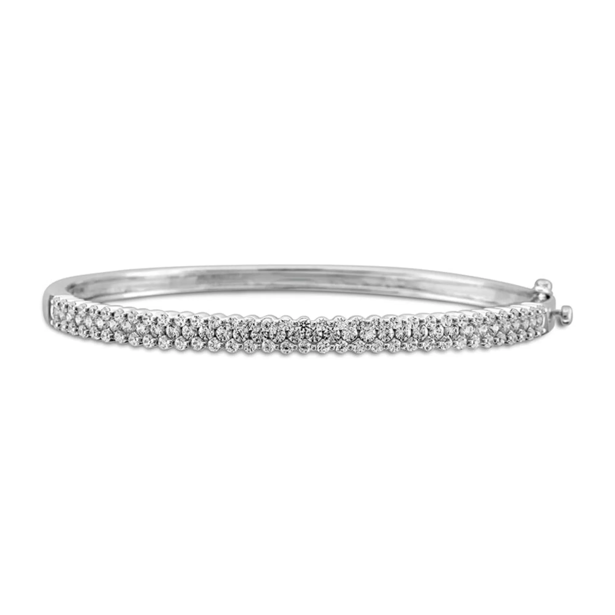 Bracelets^* 2 Ct. Tw. Diamond Bangle In 10K White Gold