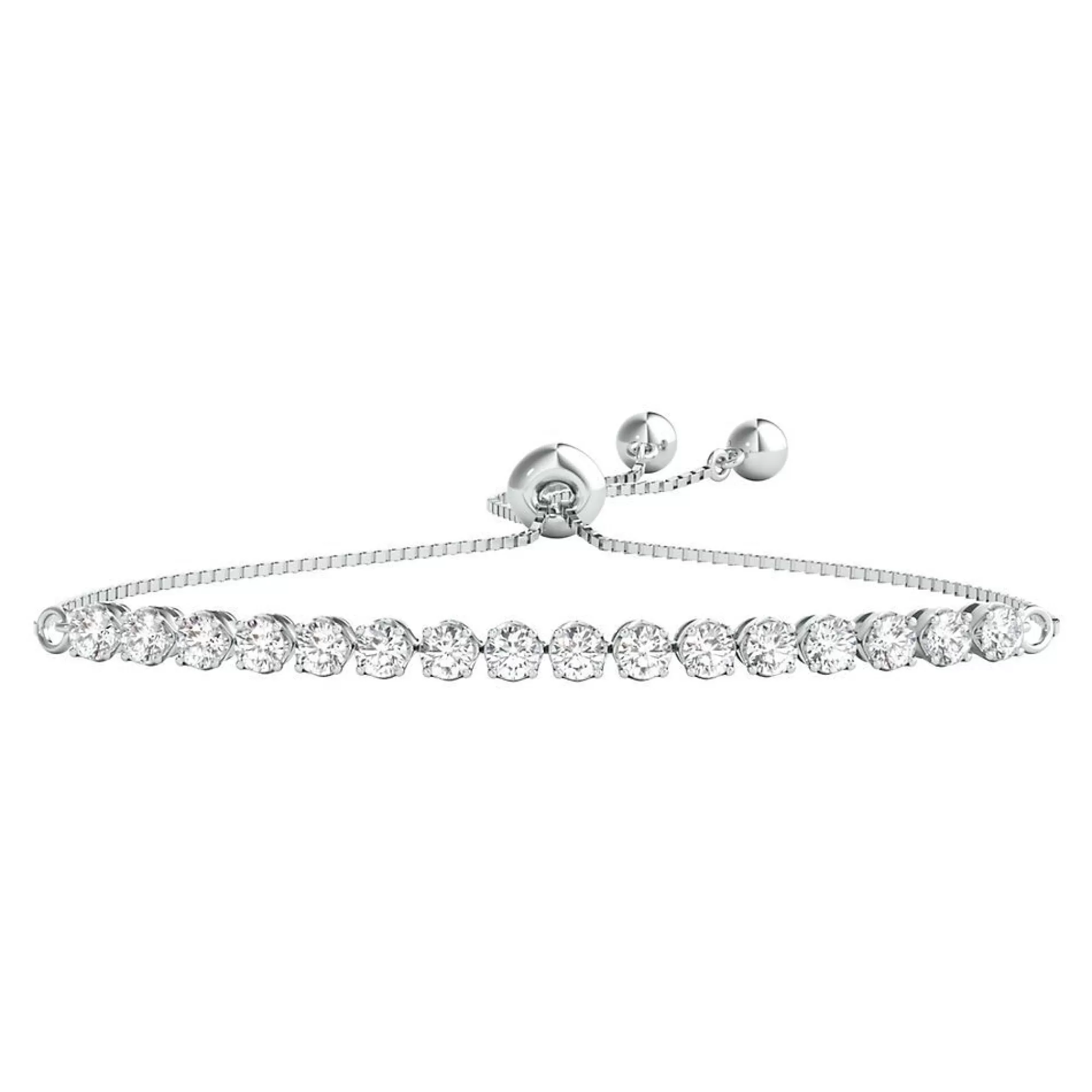 Bracelets^Layering & Stacking 1/4 Ct. Tw. Diamond Bolo Bracelet