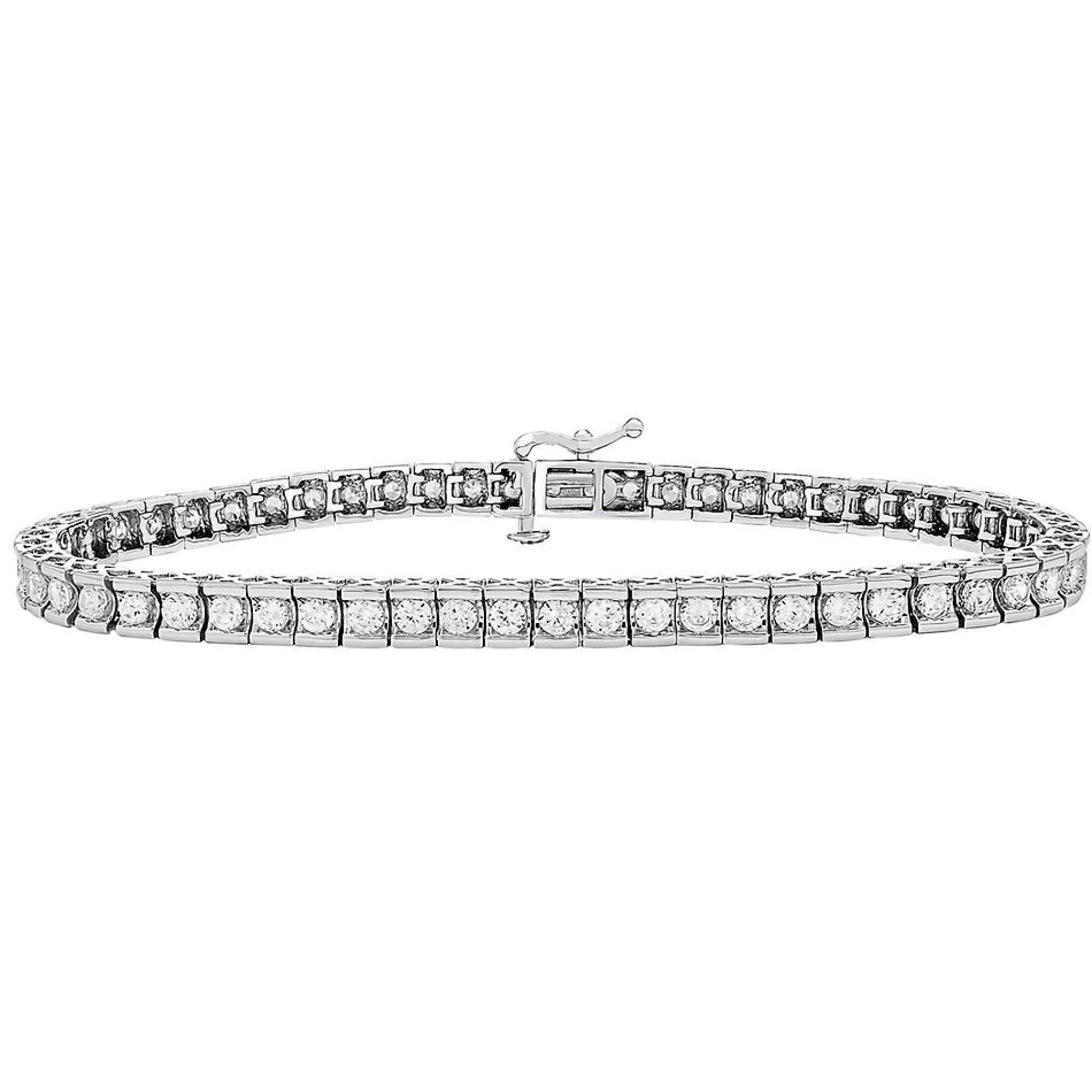 Bracelets^* 3 Ct. Tw. Diamond Bracelet In 10K White Gold