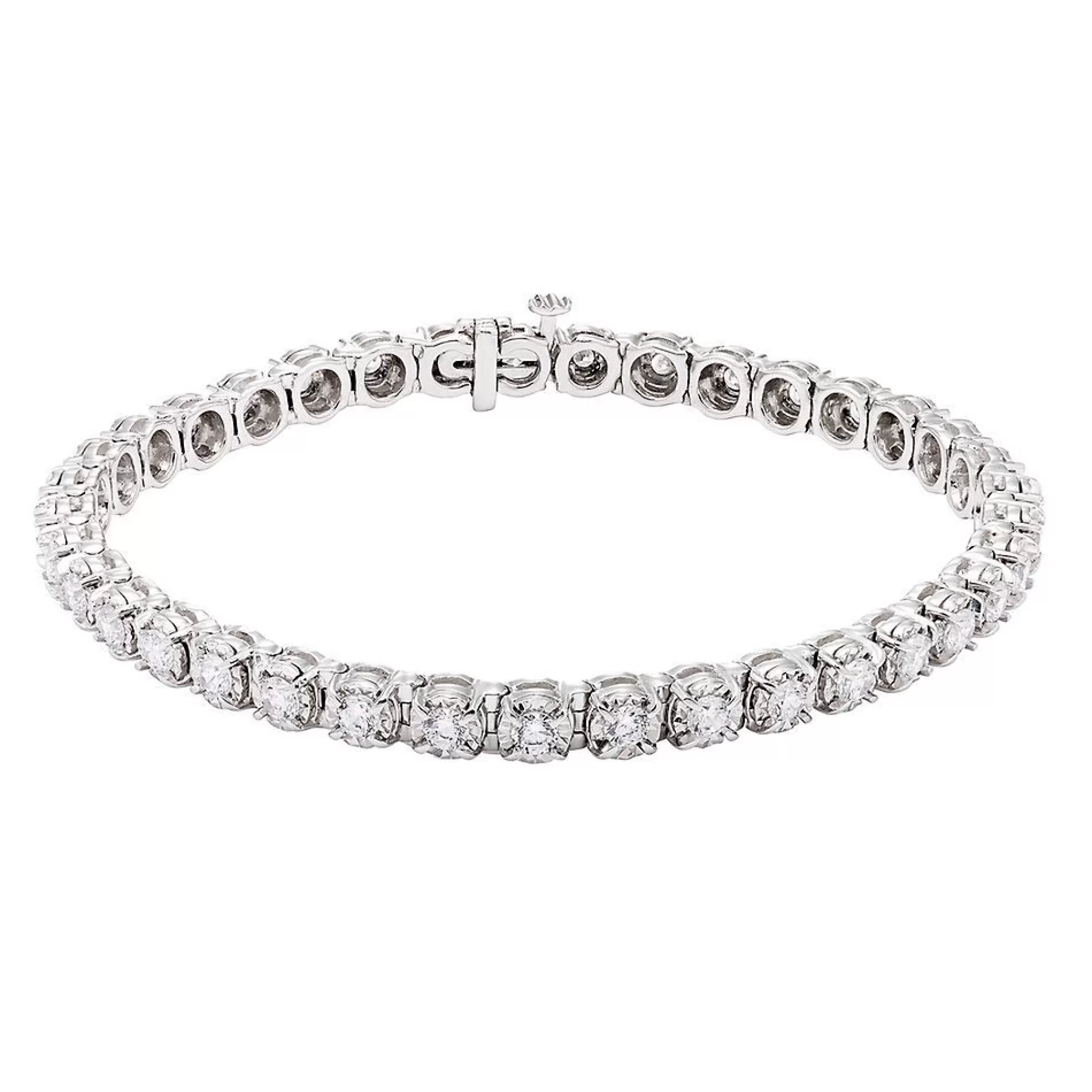 Bracelets^* 3 Ct. Tw. Diamond Bracelet In 10K White Gold