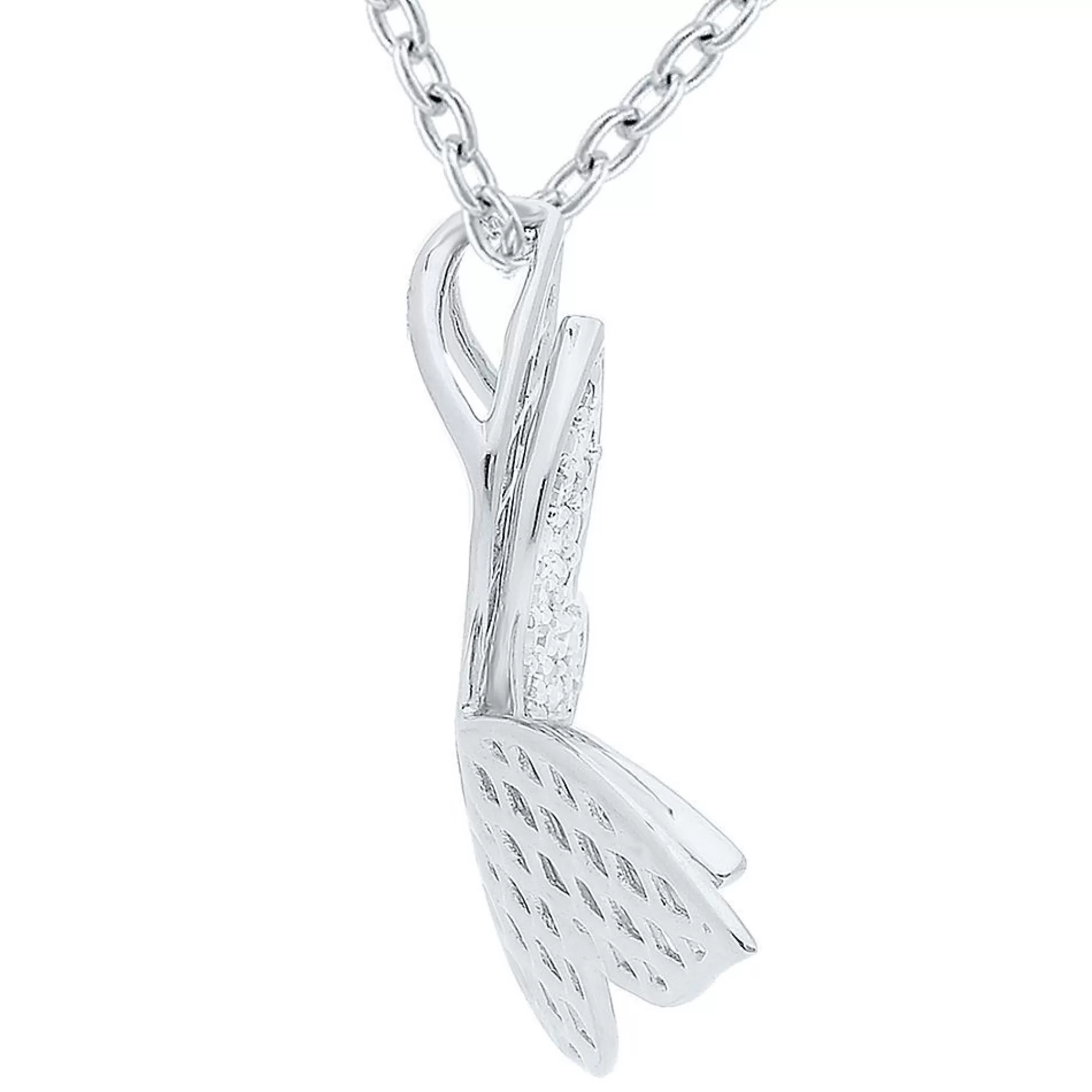 Necklaces & Pendants^* 1/10 Ct. Tw. Diamond Butterfly Pendant In Sterling Silver