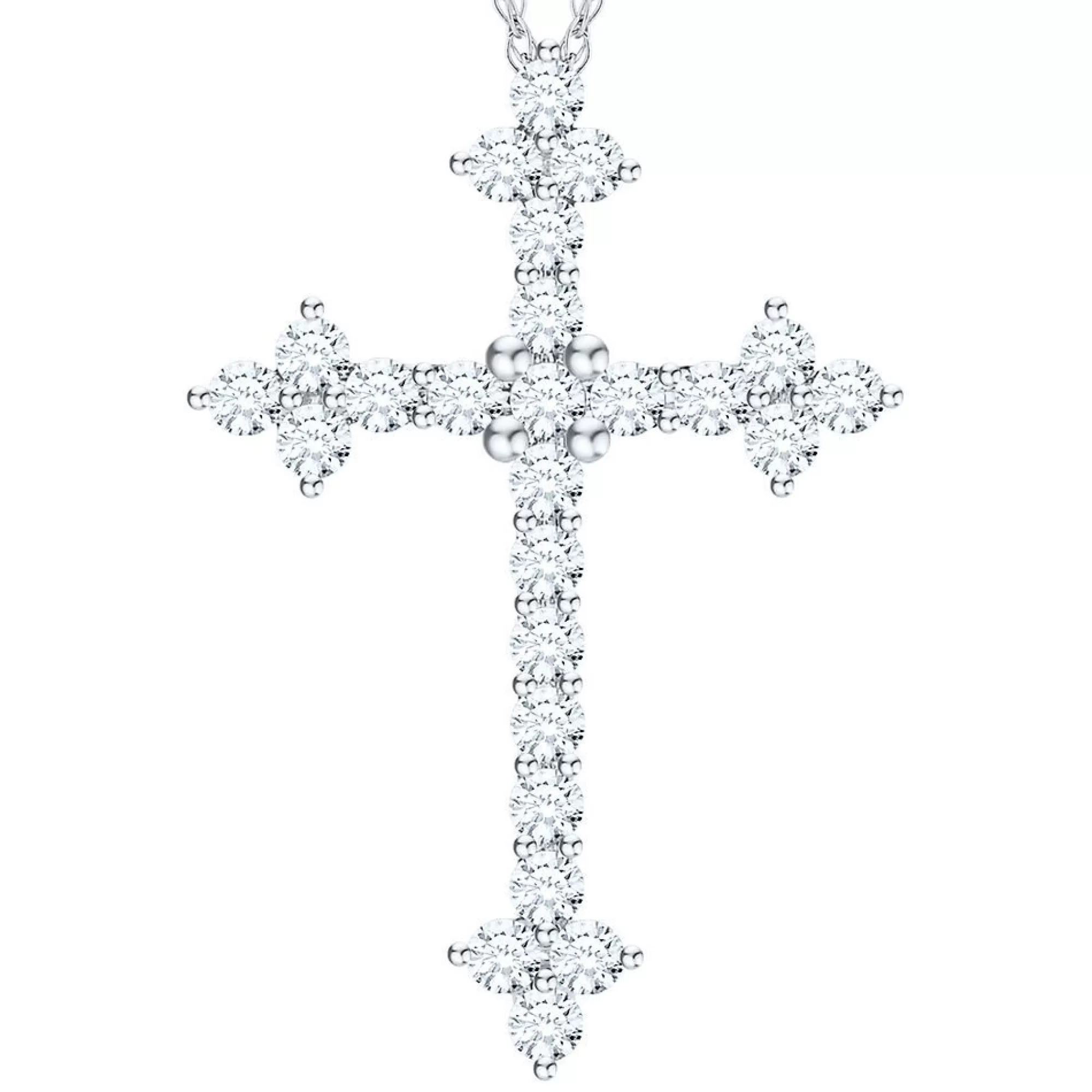 Necklaces & Pendants^* 1 Ct. Tw. Diamond Cross Pendant In 10K White Gold