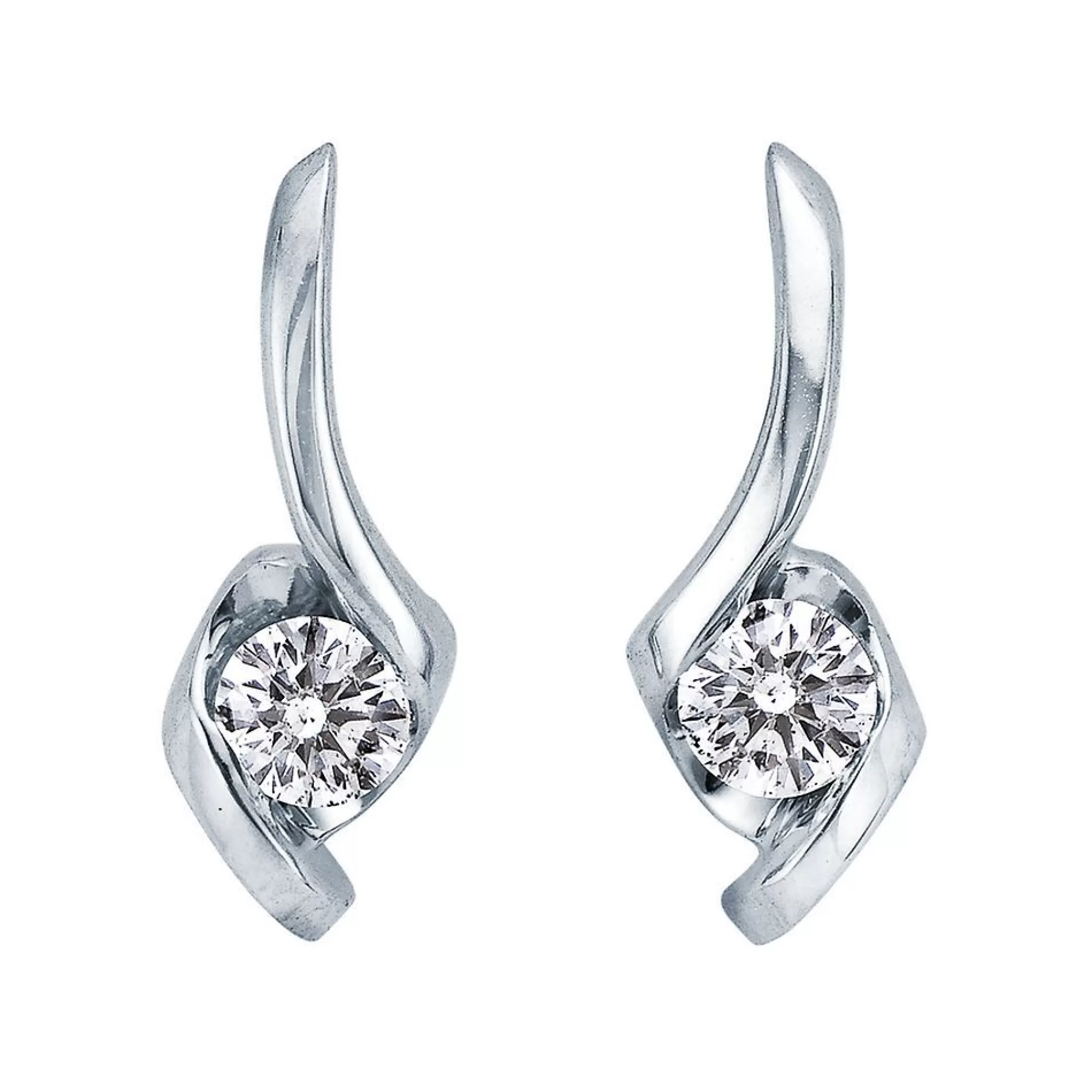 Earrings^Sirena® 1/5 Ct. Tw. Diamond Drop Earrings In 14K White Gold