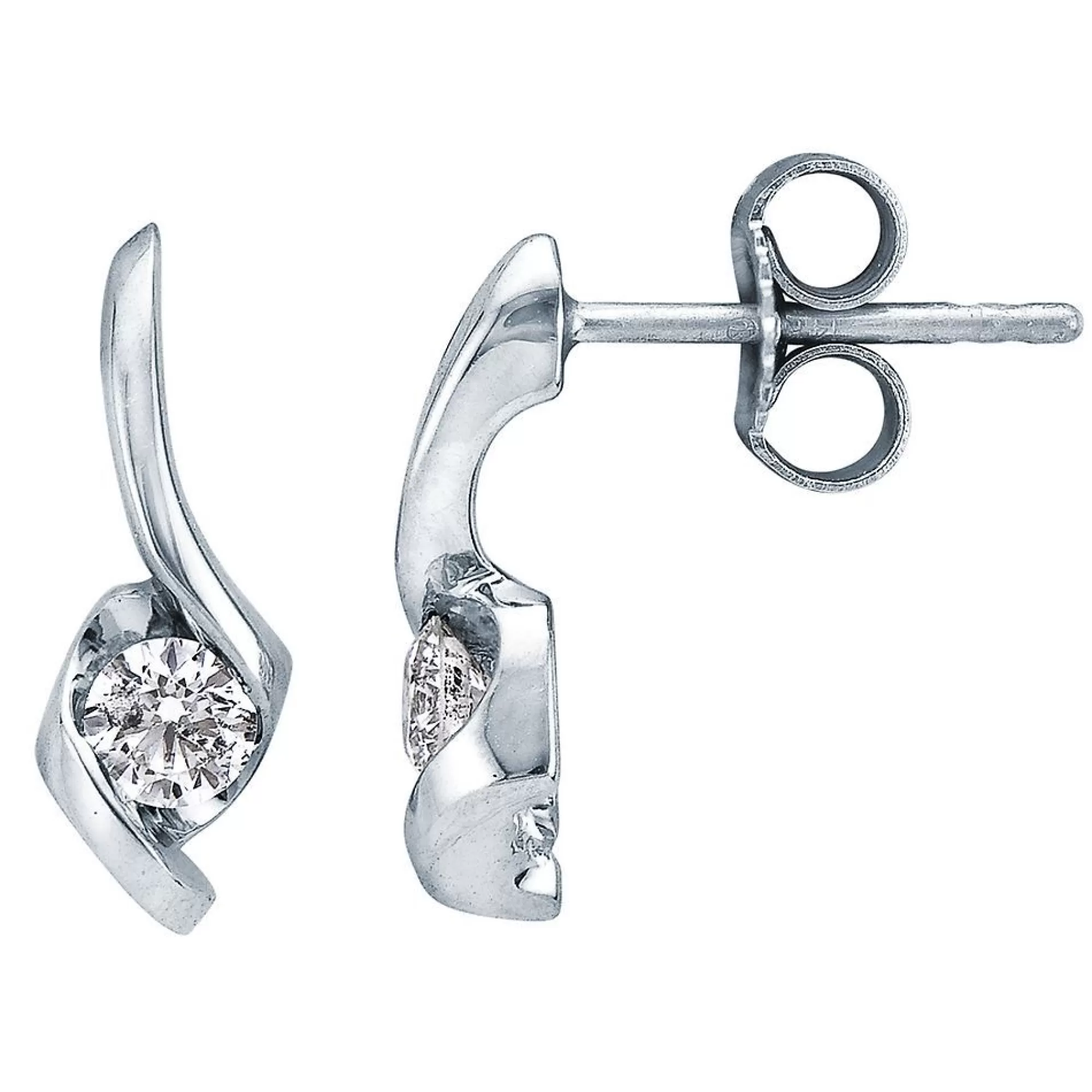 Earrings^Sirena® 1/5 Ct. Tw. Diamond Drop Earrings In 14K White Gold