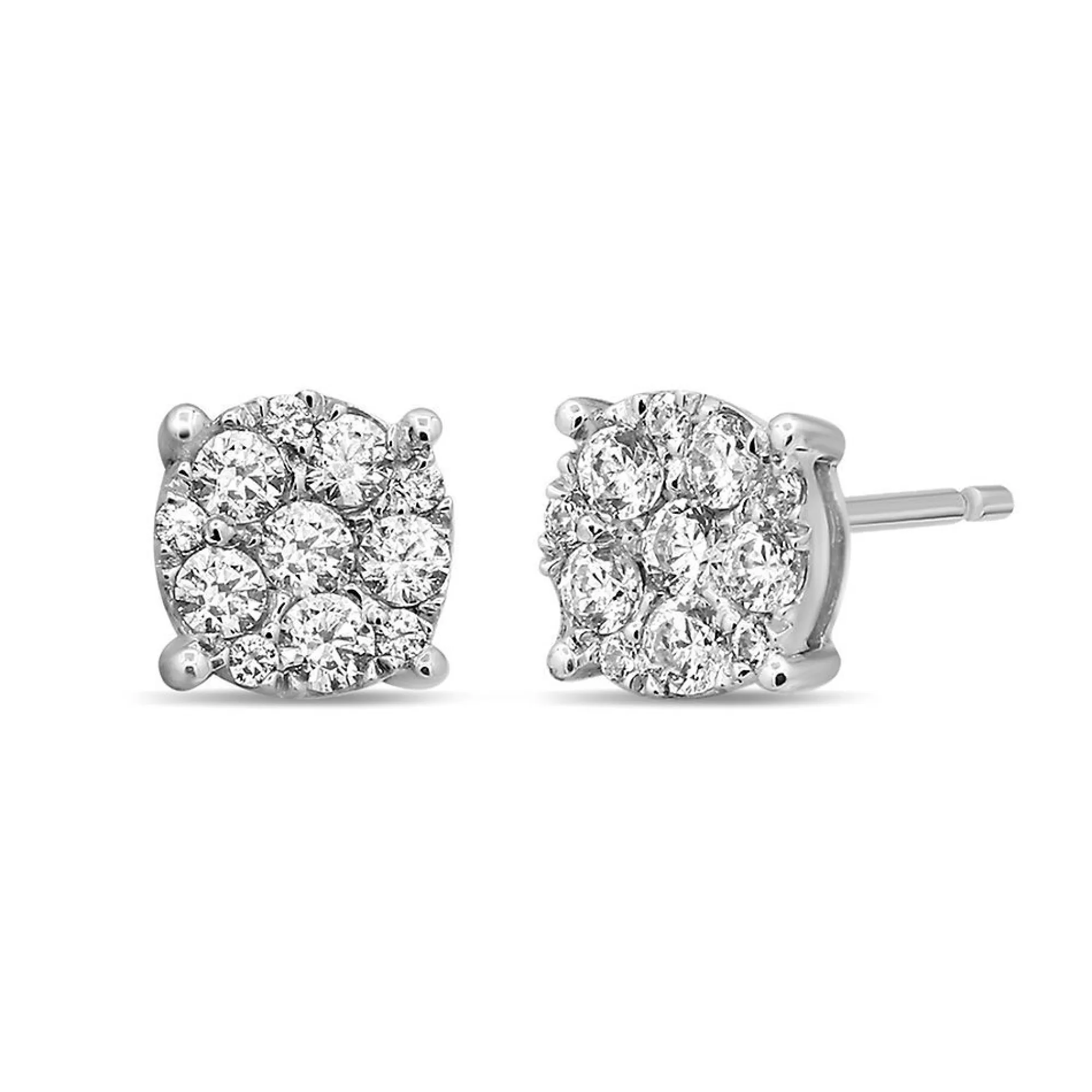 Earrings^* 3/8 Ct. Tw. Diamond Earrings In 10K White Gold