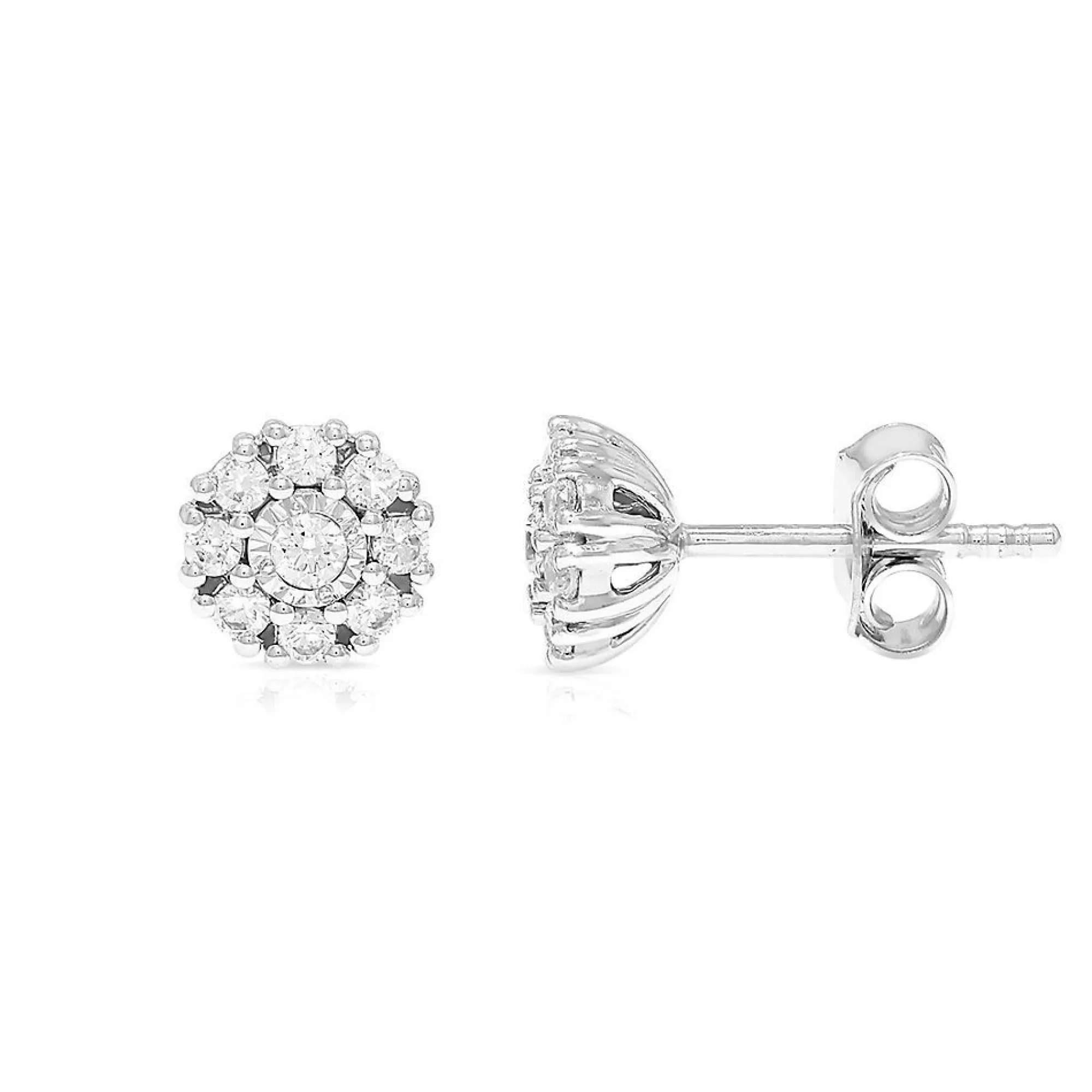 Earrings^* 1/4 Ct. Tw. Diamond Earrings In 10K White Gold