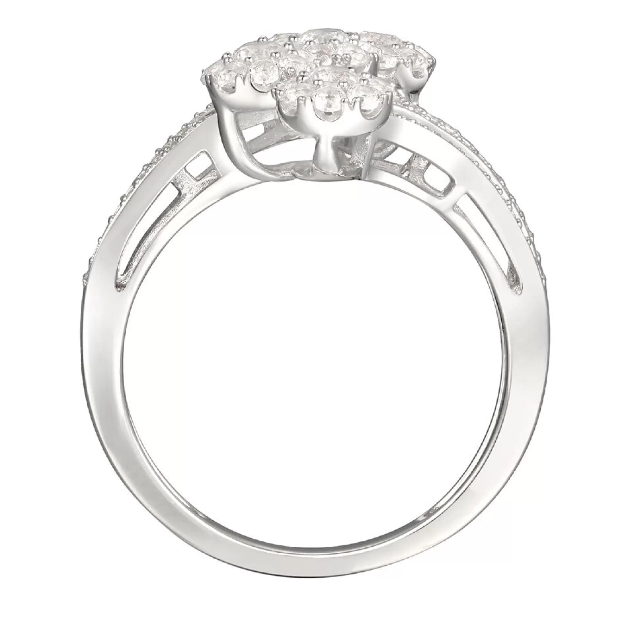 Rings^* 1 Ct. Tw. Diamond Five-Stone Ring In 10K White Gold