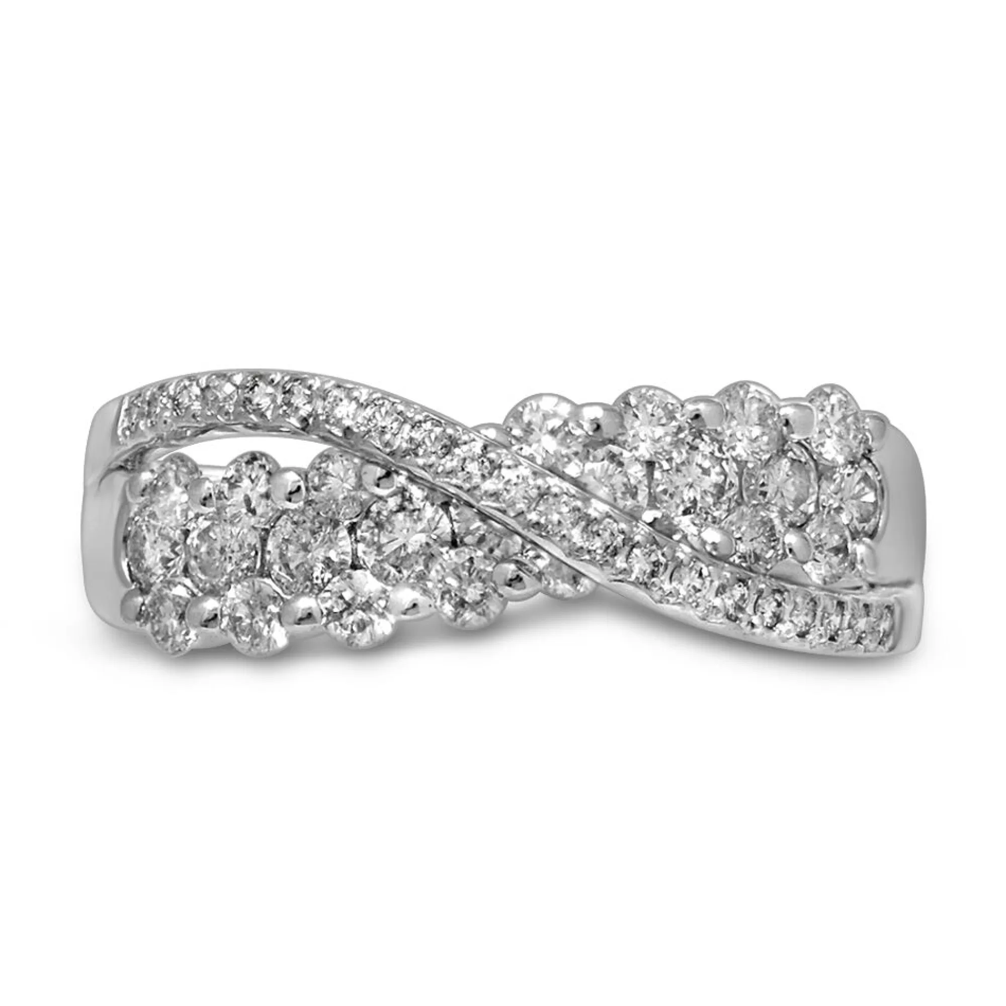 Rings^* 1 Ct. Tw. Diamond Flyover Ring In 10K White Gold