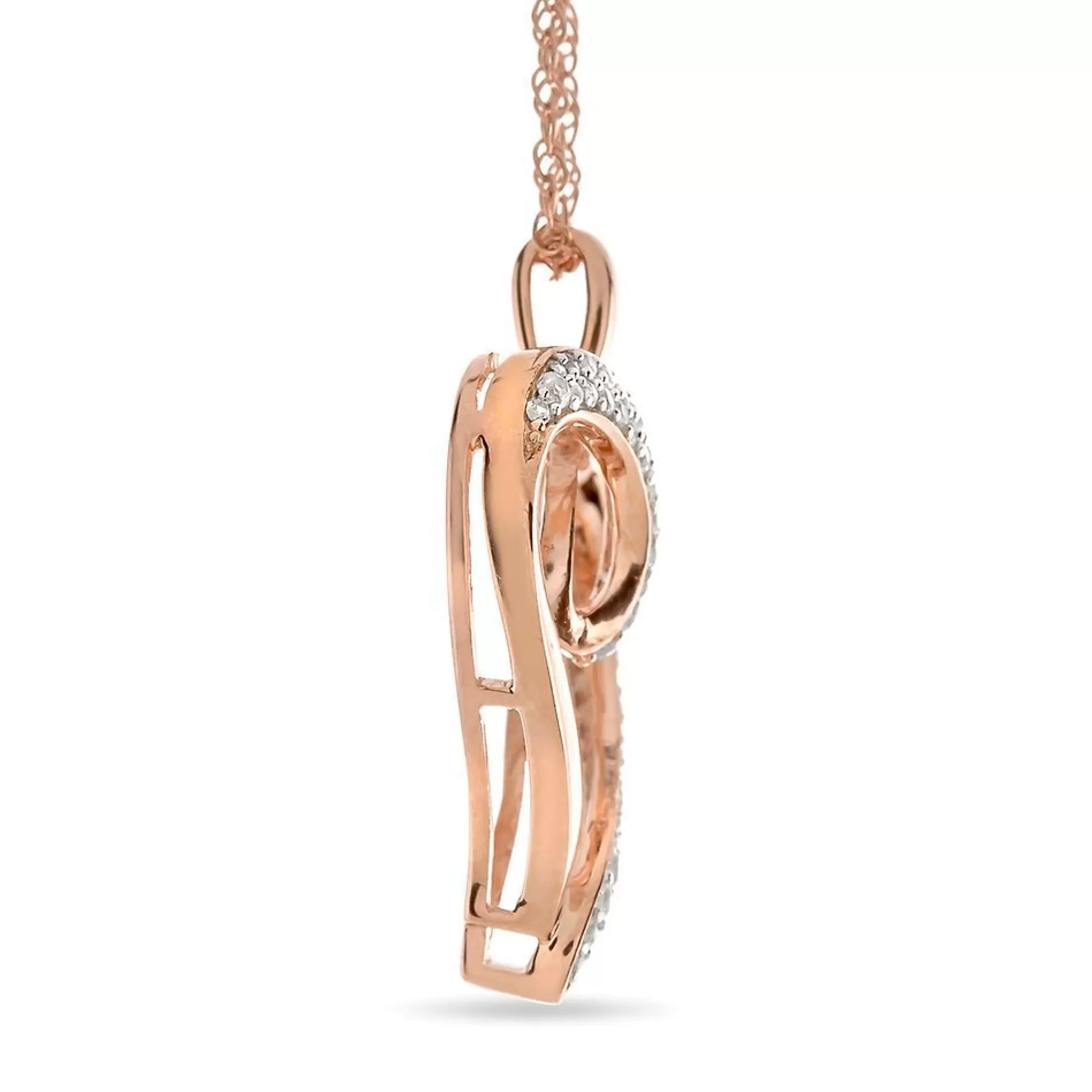 Necklaces & Pendants^* 1/4 Ct. Tw. Diamond Heart Pendant In 10K Rose Gold