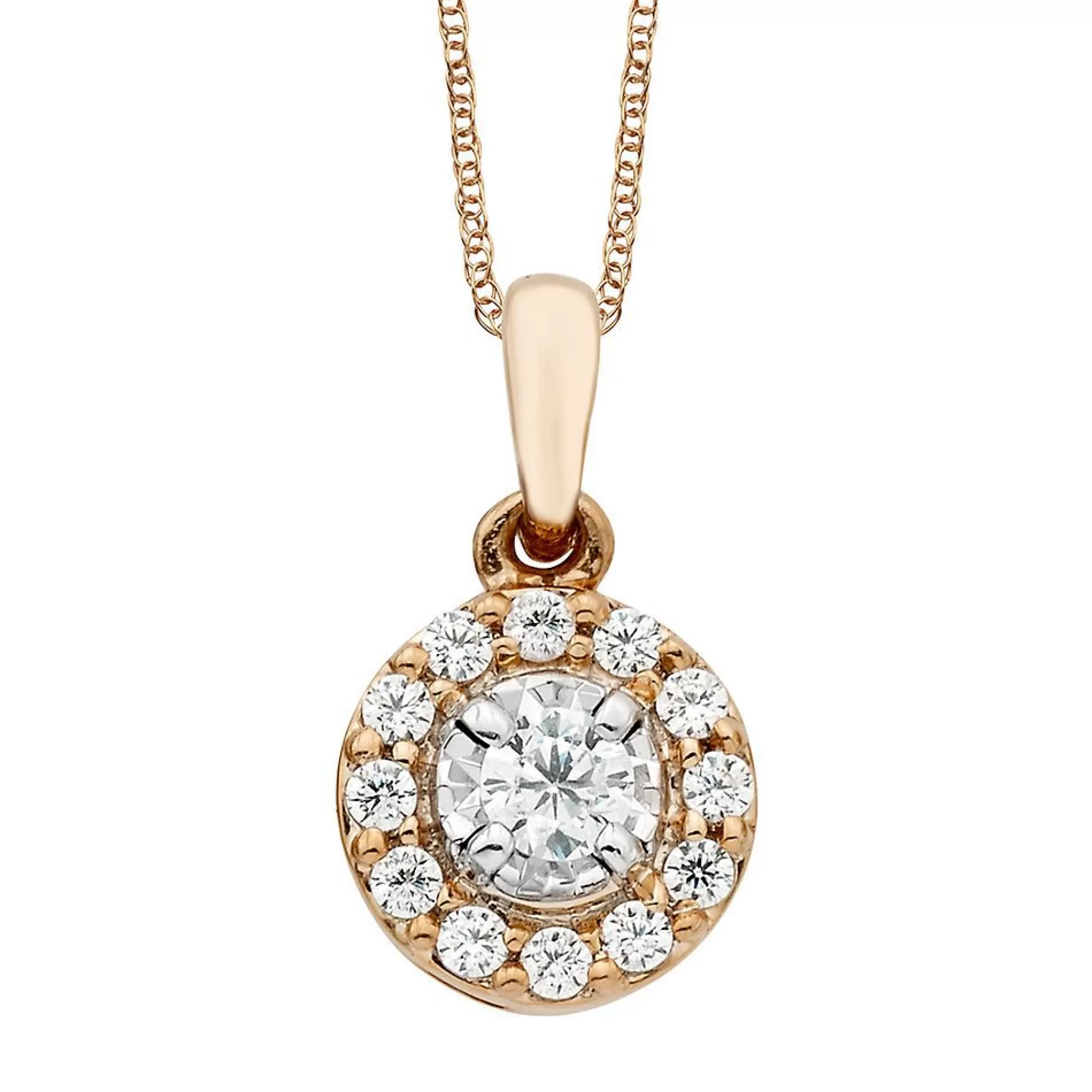 Necklaces & Pendants^* 1/4 Ct. Tw. Diamond Illusion Pendant