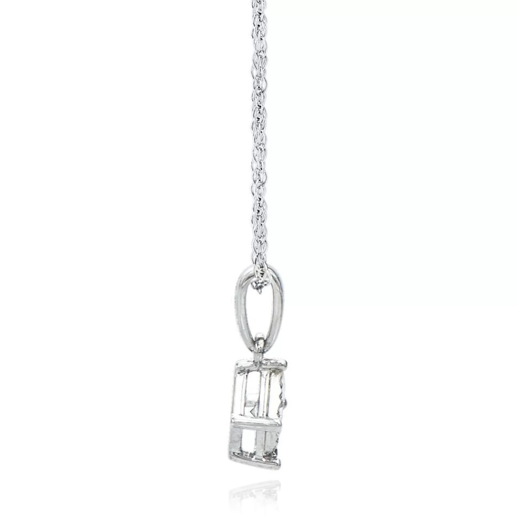 Necklaces & Pendants^* 1/4 Ct. Tw. Diamond Illusion Solitaire Pendant In 10K White Gold