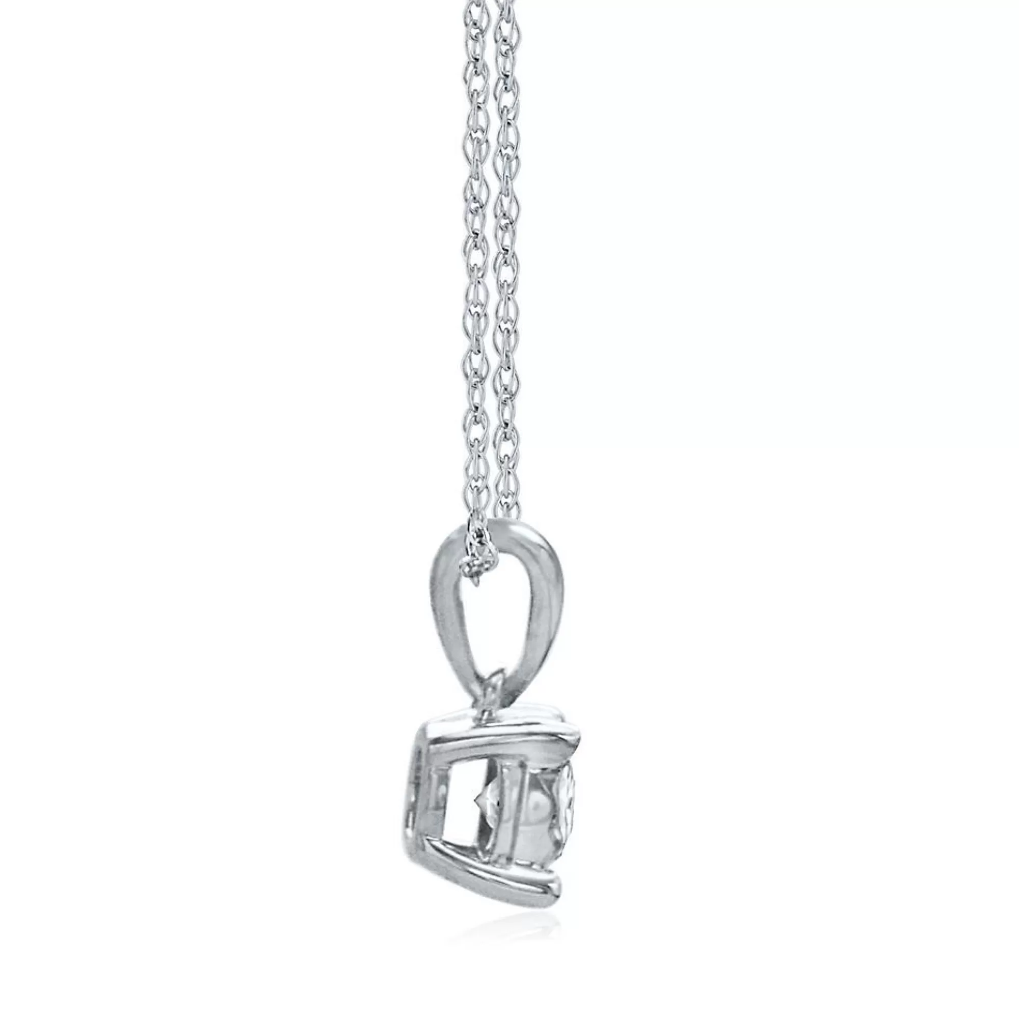 Necklaces & Pendants^* 1/4 Ct. Tw. Diamond Illusion Solitaire Pendant In 10K White Gold