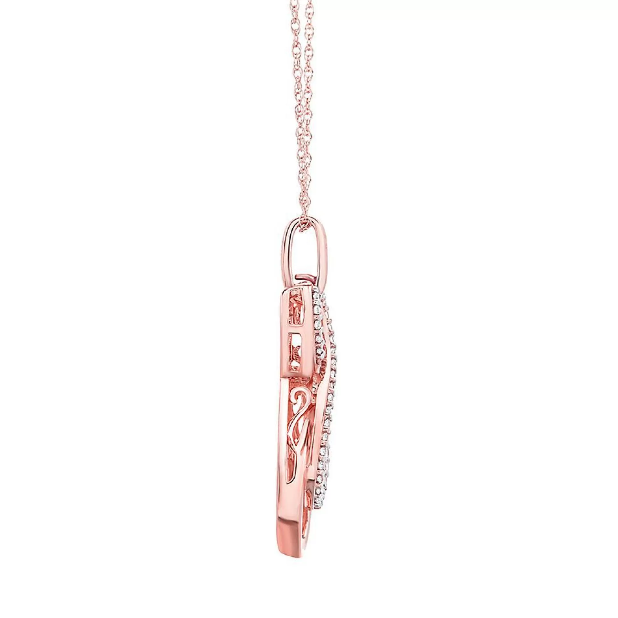 Necklaces & Pendants^* 1/10 Ct. Tw. Diamond Infinity Pendant In 10K Rose Gold