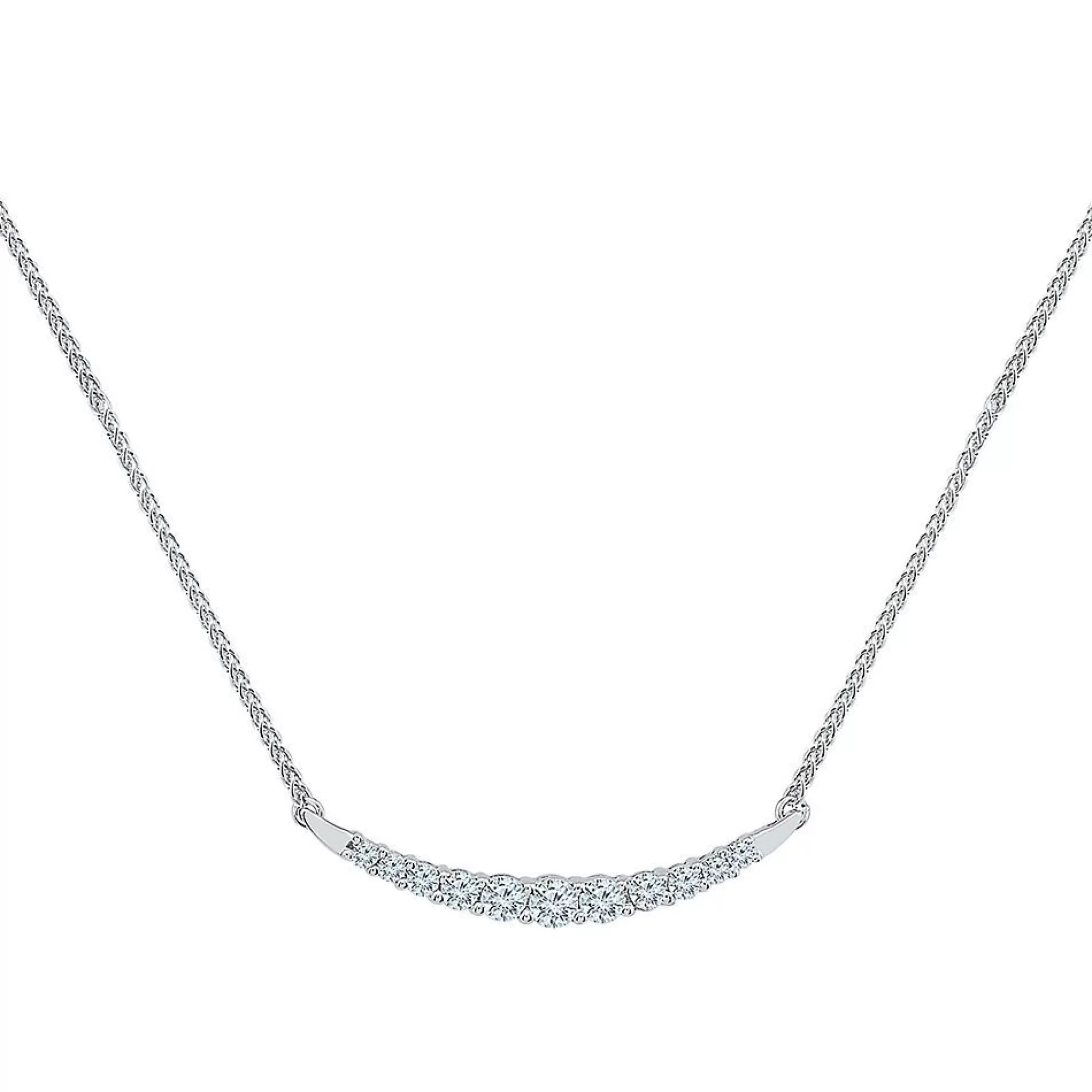 Necklaces & Pendants^* 1/2 Ct. Tw. Diamond Necklace In 10K White Gold