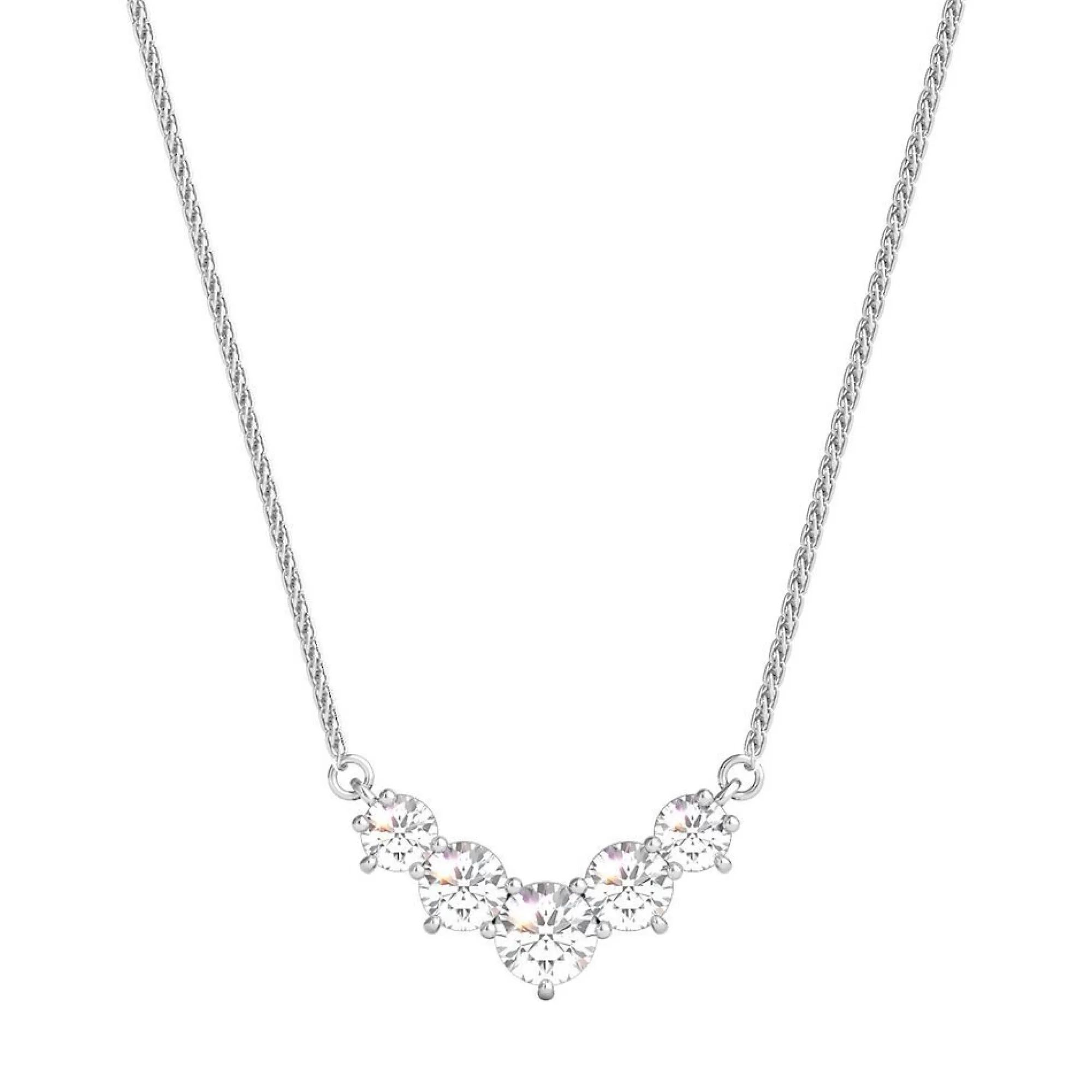 Necklaces & Pendants^* 1 Ct. Tw. Diamond Necklace In 14K White Gold