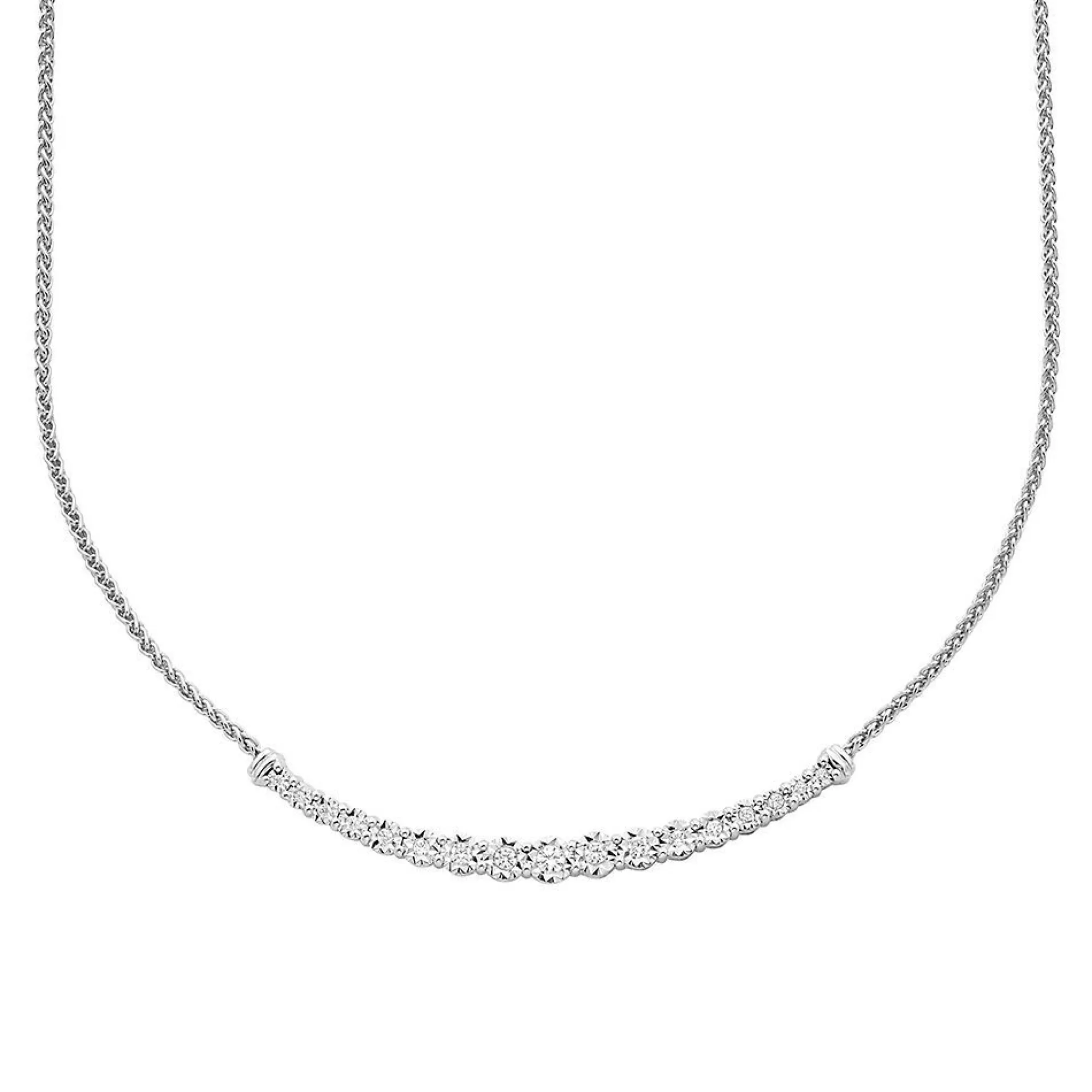 Necklaces & Pendants^* 1/4 Ct. Tw. Diamond Necklace In Sterling Silver