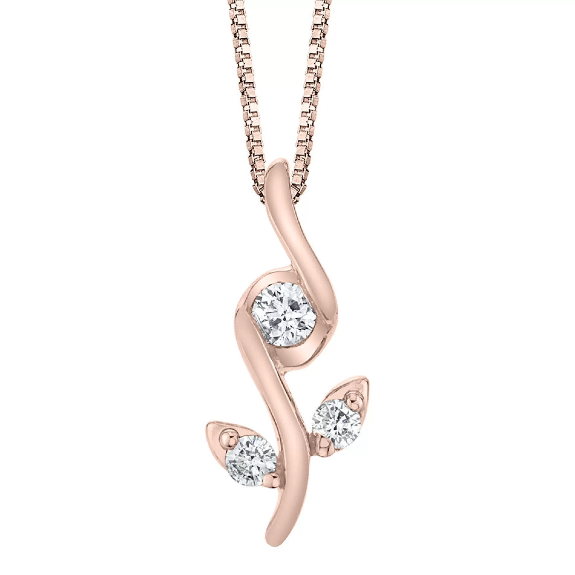 Necklaces & Pendants^Sirena® 1/10 Ct. Tw. Diamond Pendant In 10K Rose Gold