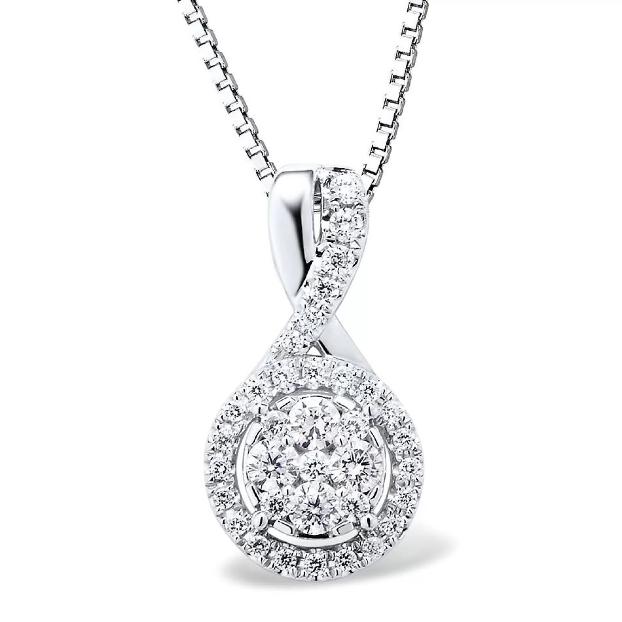 Necklaces & Pendants^Mirabela® 1/2 Ct. Tw. Diamond Pendant In 10K White Gold