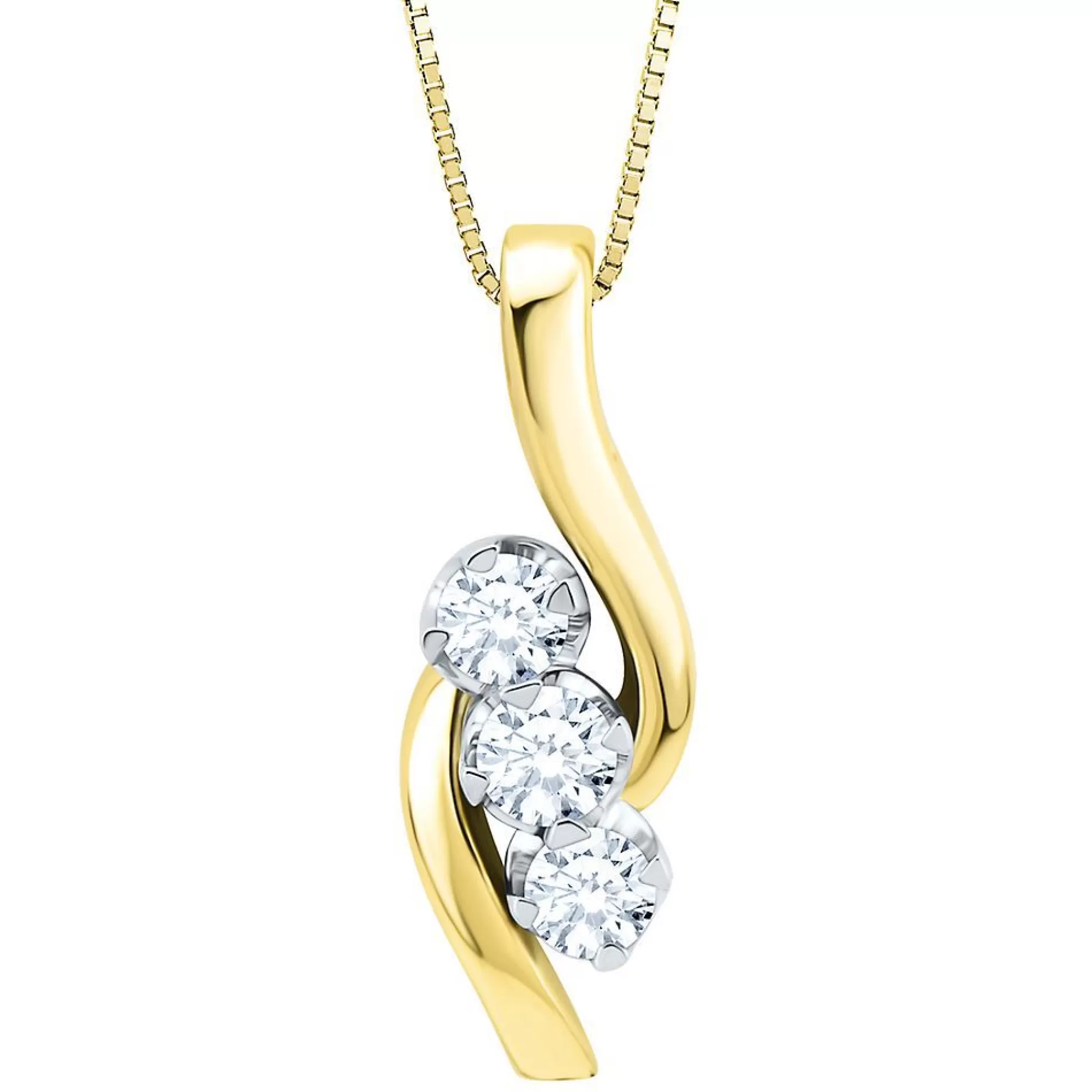 Necklaces & Pendants^Sirena® 3/4 Ct. Tw. Diamond Pendant In 14K Yellow & White Gold 14K Yellow Gold