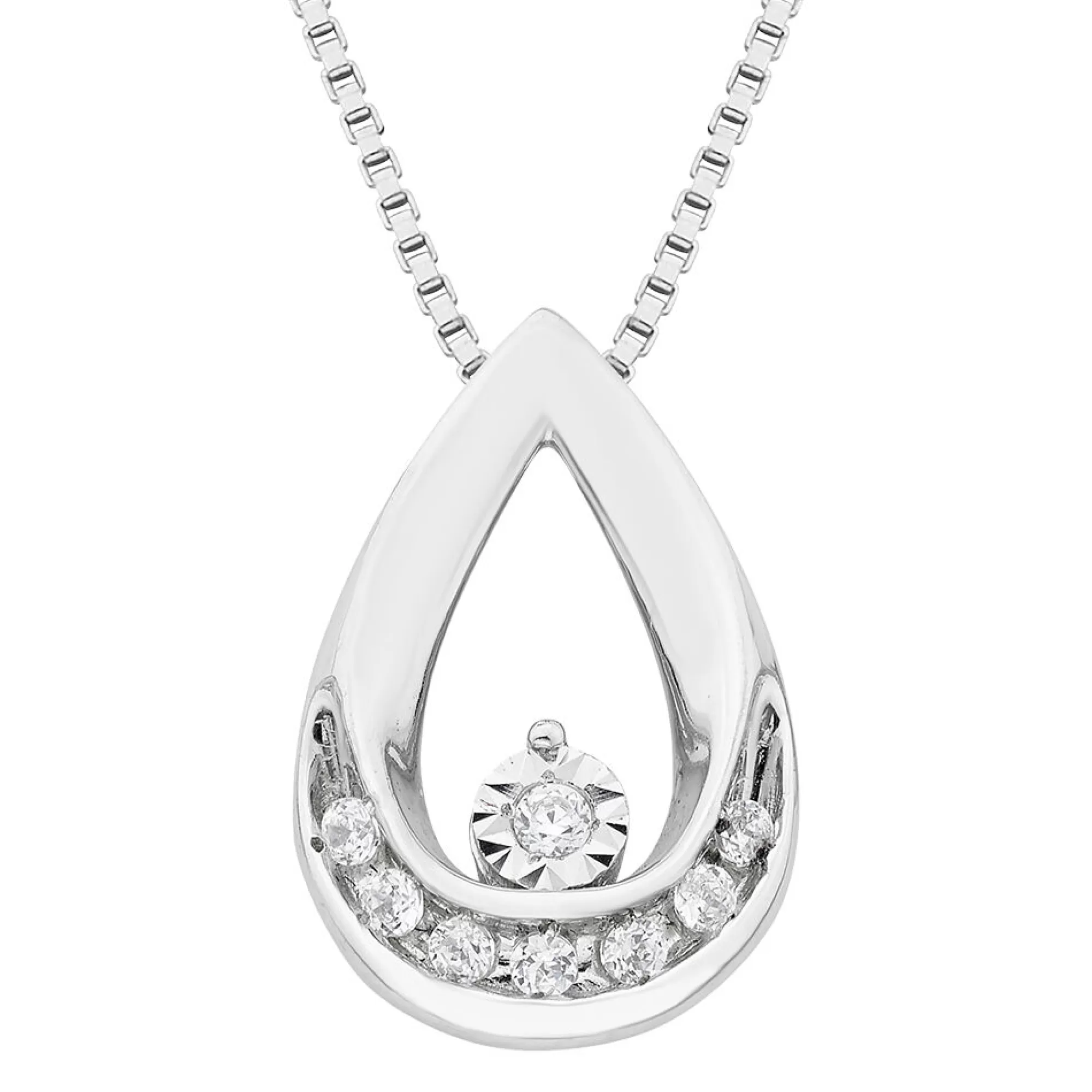 Necklaces & Pendants^* 1/10 Ct. Tw. Diamond Pendant In Sterling Silver