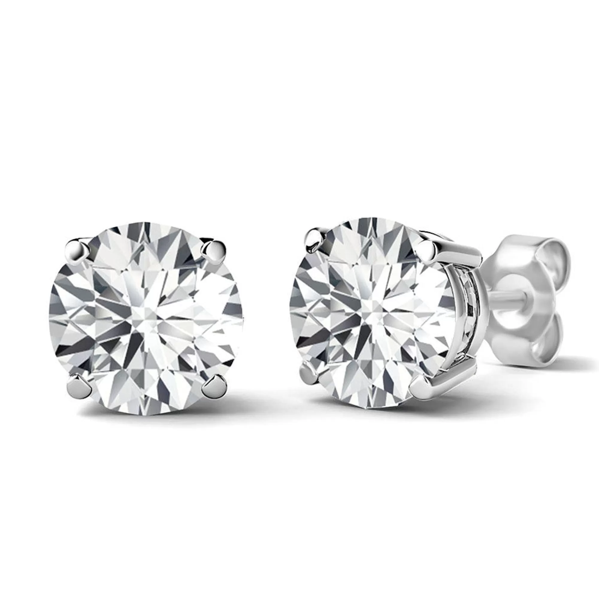 Earrings^* 1/2 Ct. Tw. Diamond 4-Prong Stud Earrings In 14K Gold